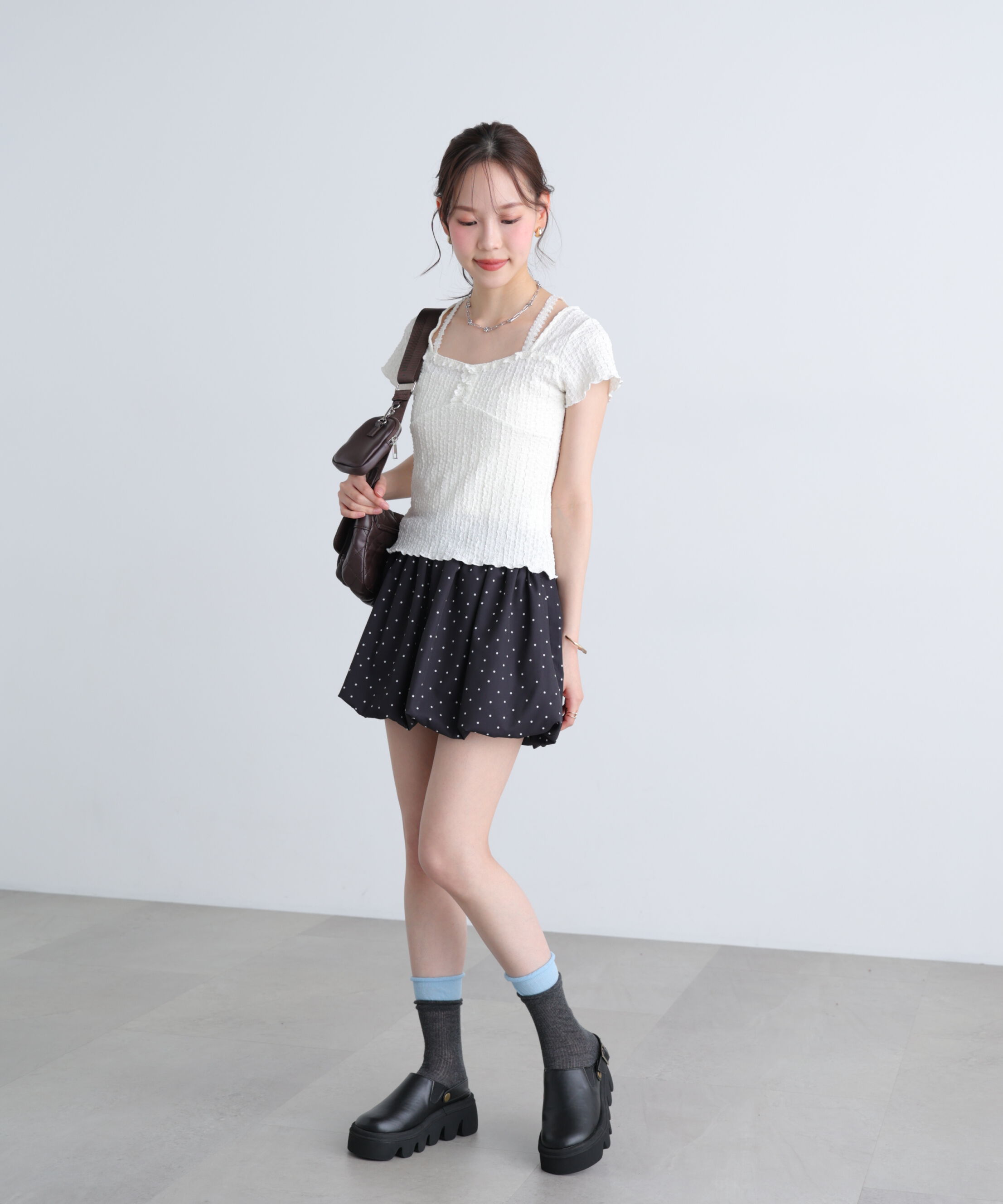  「レースコンパクトカットソー」|Tシャツ・カットソー|