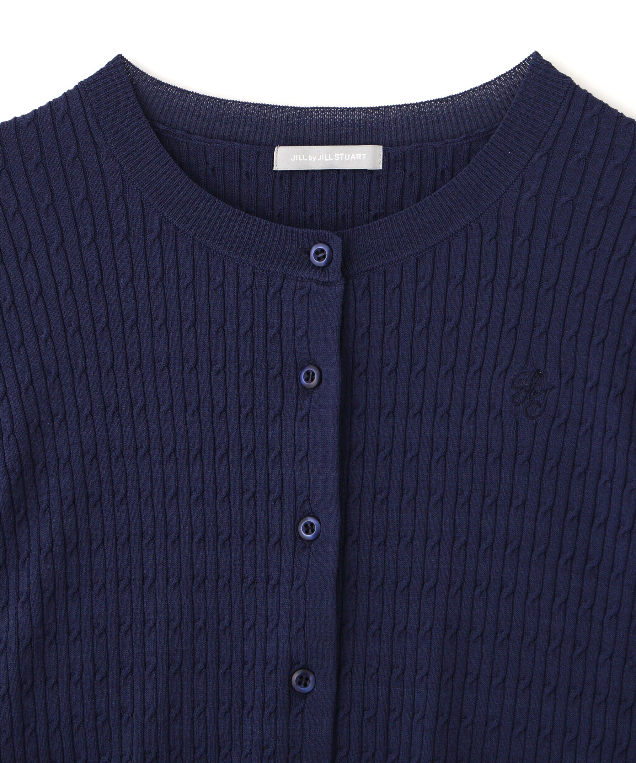  「ベーシックミニケーブルリブカーディガン」|ニット・セーター|