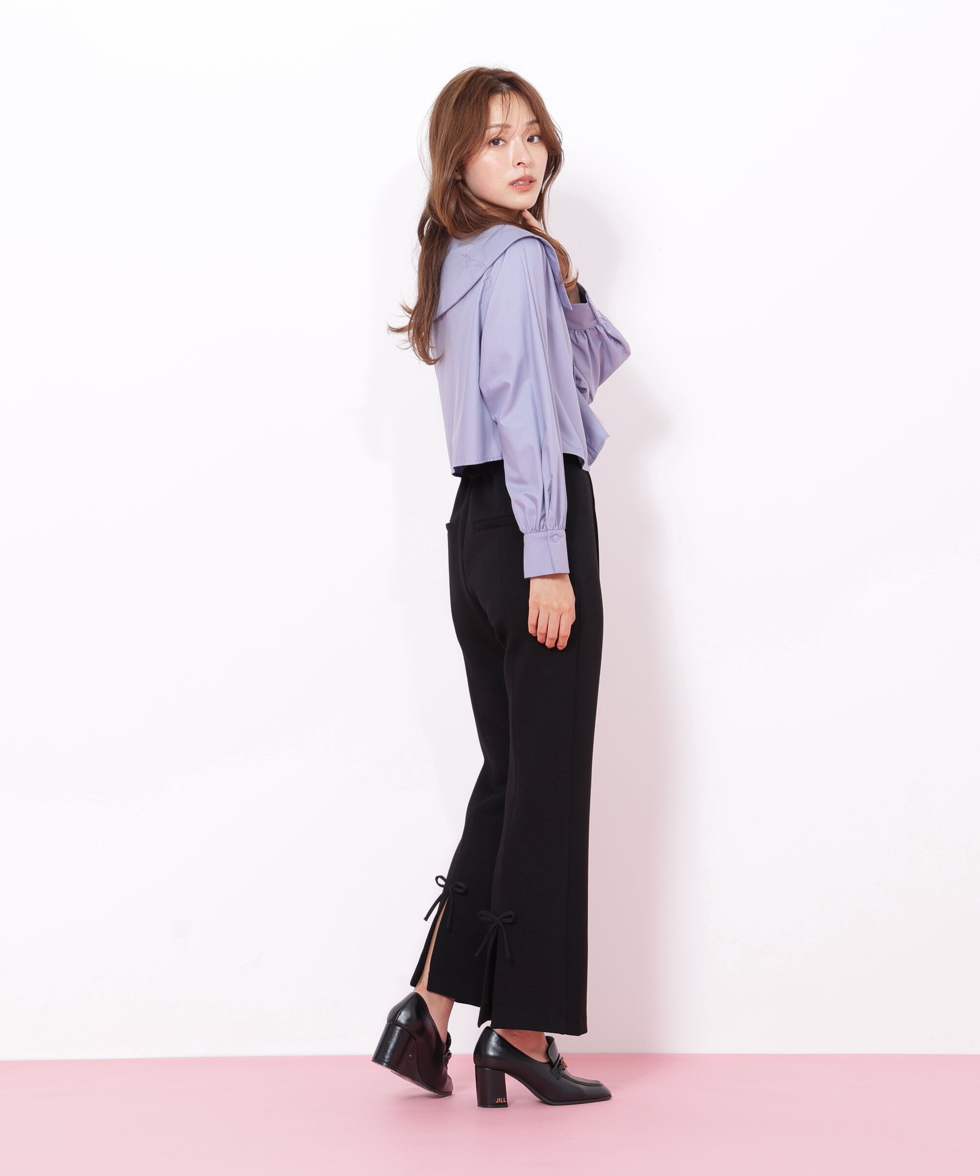  「バックリボンフレアパンツ」|その他|