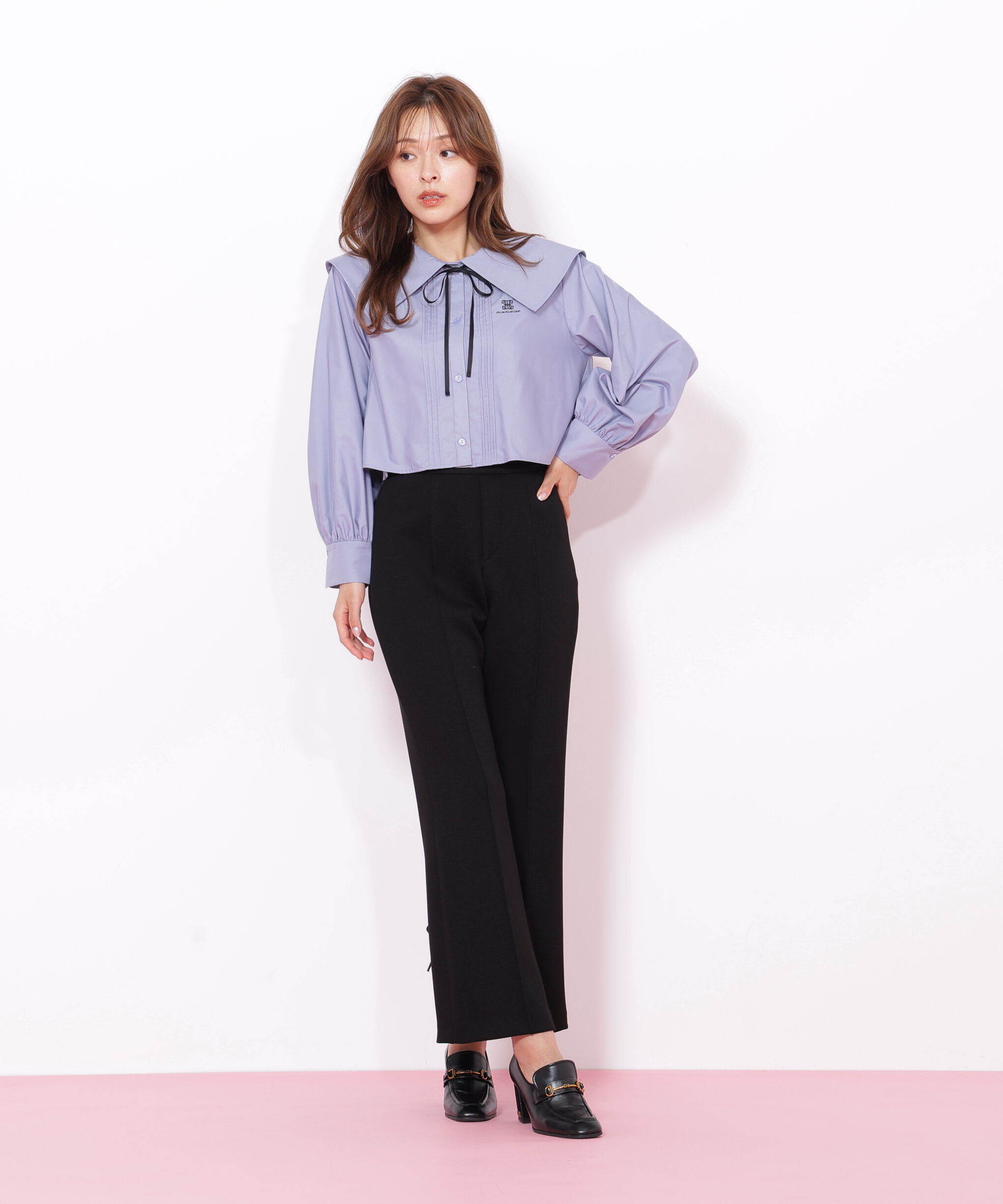  「バックリボンフレアパンツ」|その他|