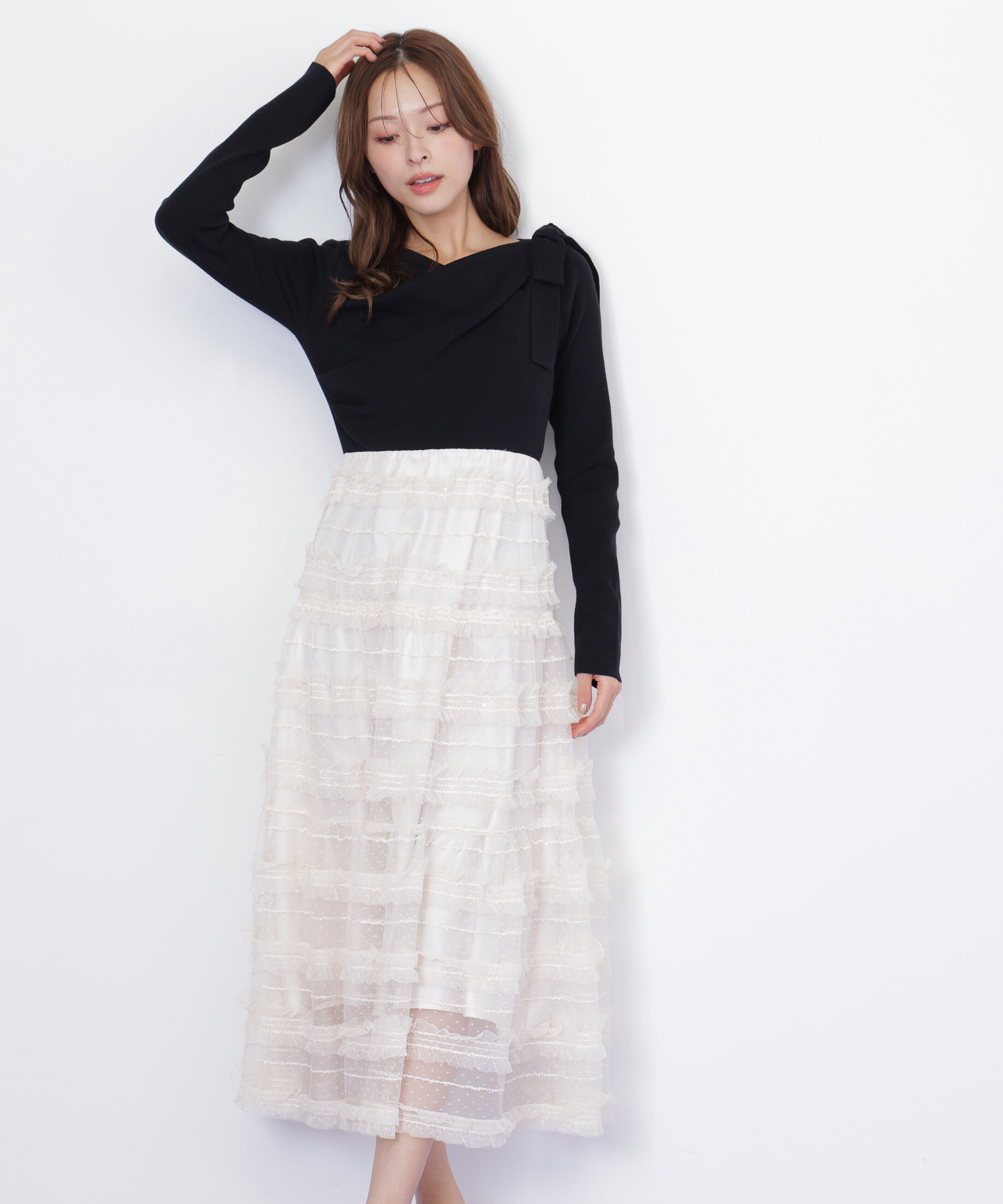  「フリルチュールドッキングワンピース」|ワンピース|