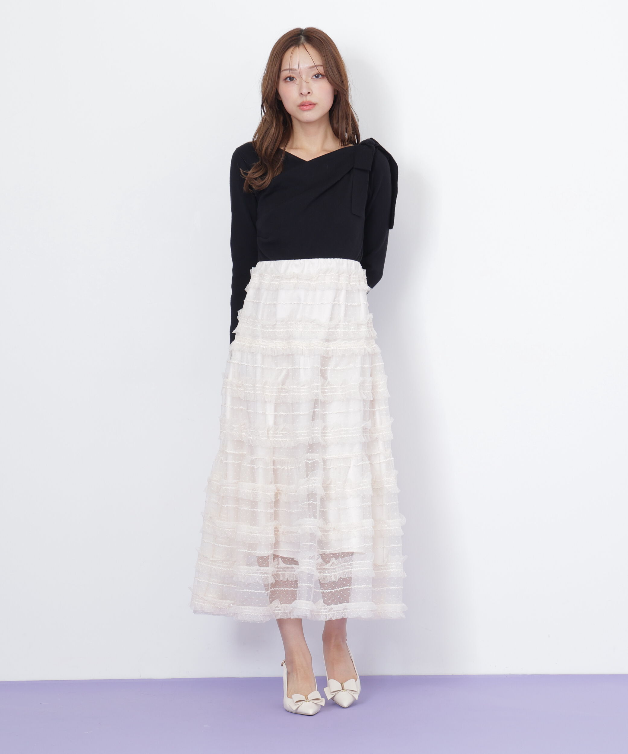  「フリルチュールドッキングワンピース」|ワンピース|