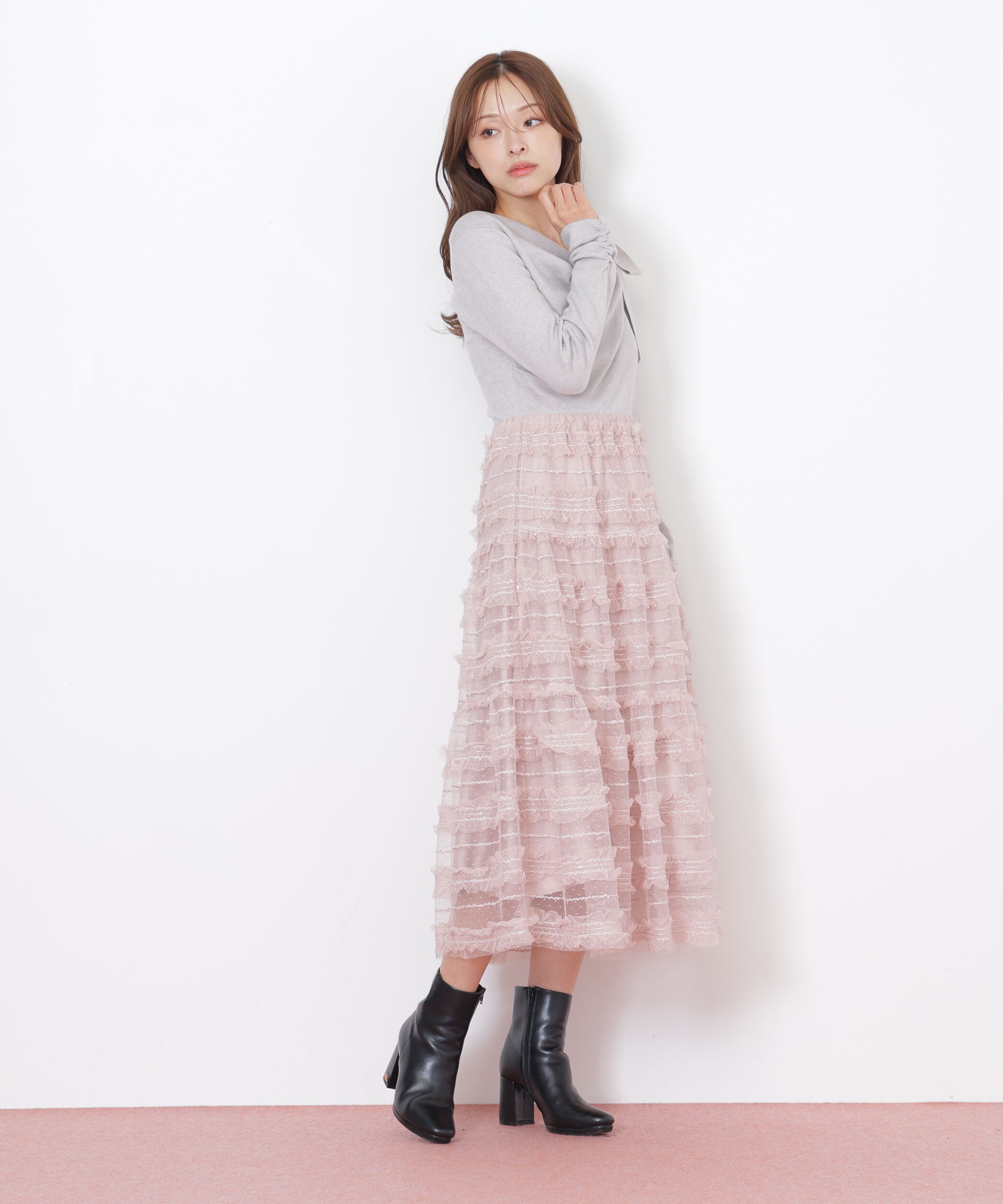  「フリルチュールドッキングワンピース」|ワンピース|