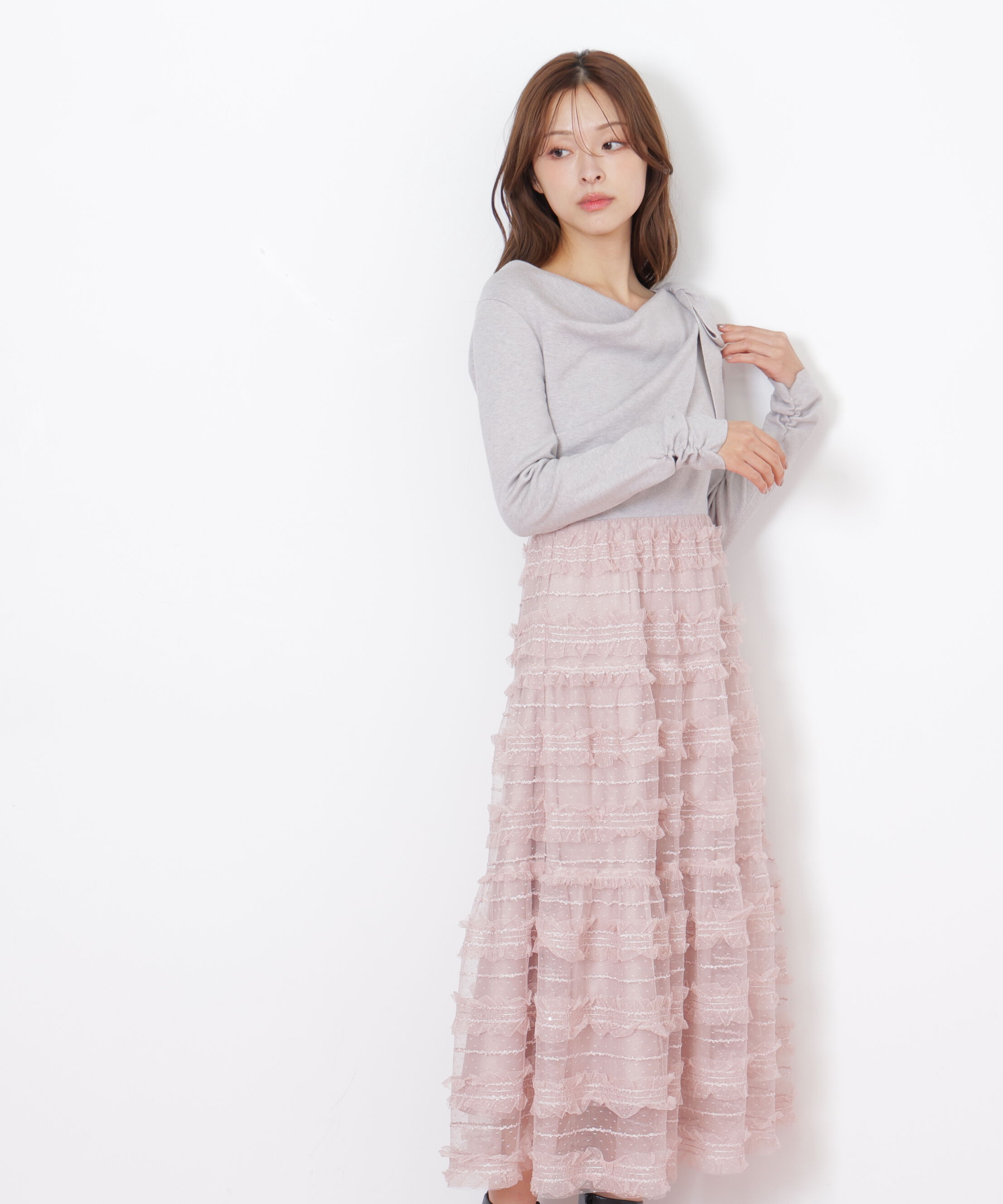  「フリルチュールドッキングワンピース」|ワンピース|