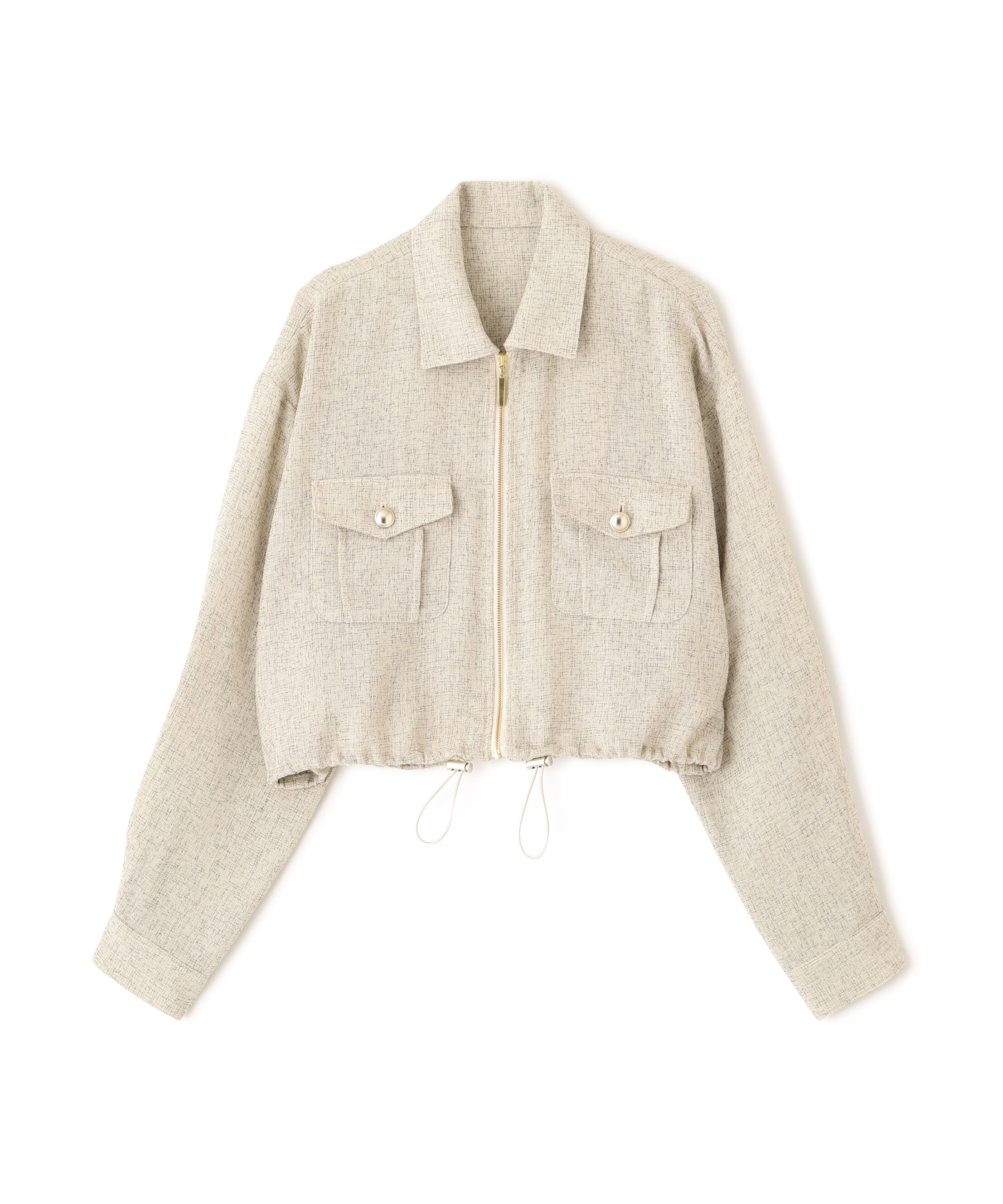 PROPORTION BODY DRESSING「スプリングツイードブルゾン　26SS」|ブルゾン・スタジャン|