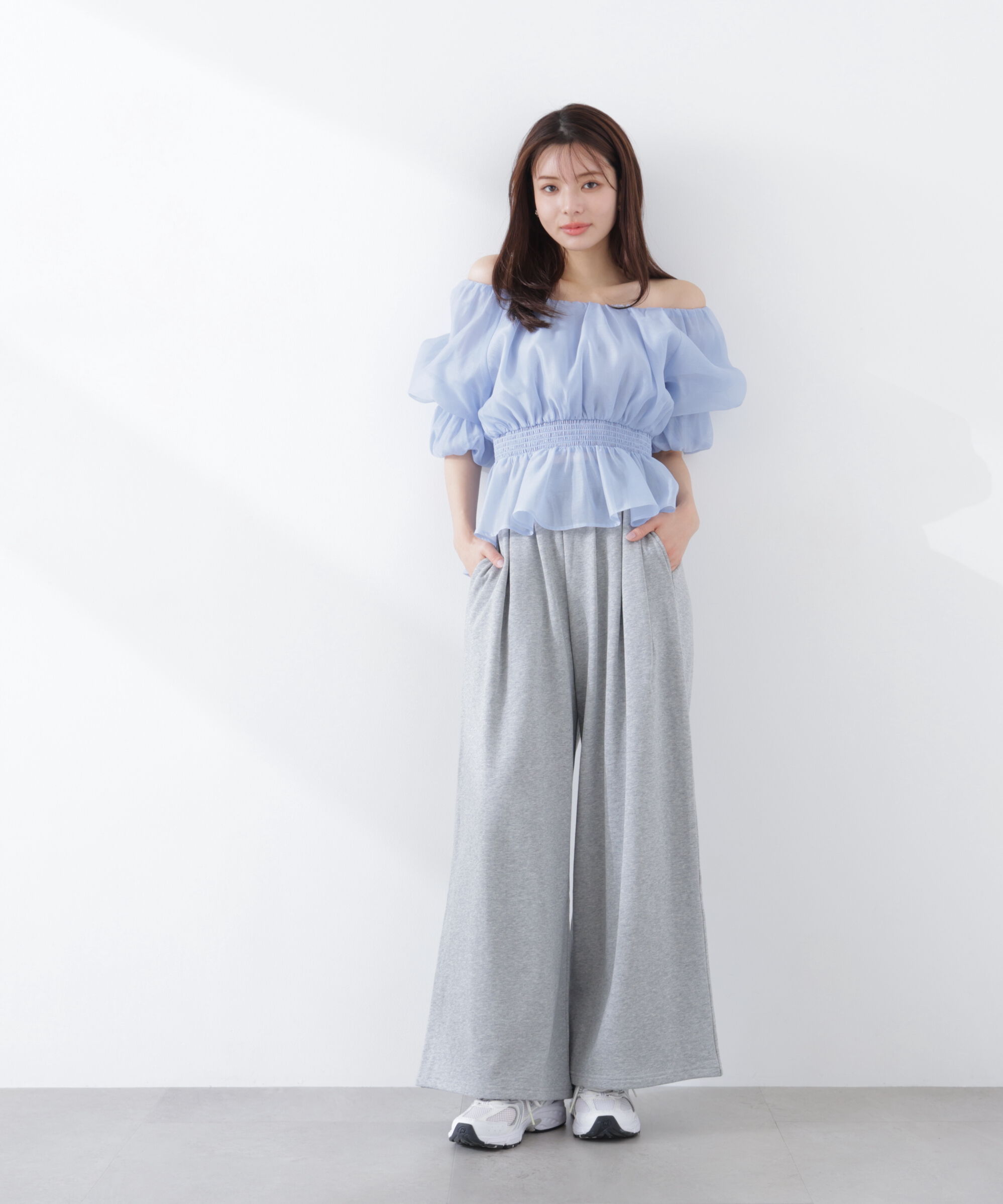 PROPORTION BODY DRESSING「《EDIT COLOGNE》スウェットタックパンツ　26SS」|その他|トップグレー1