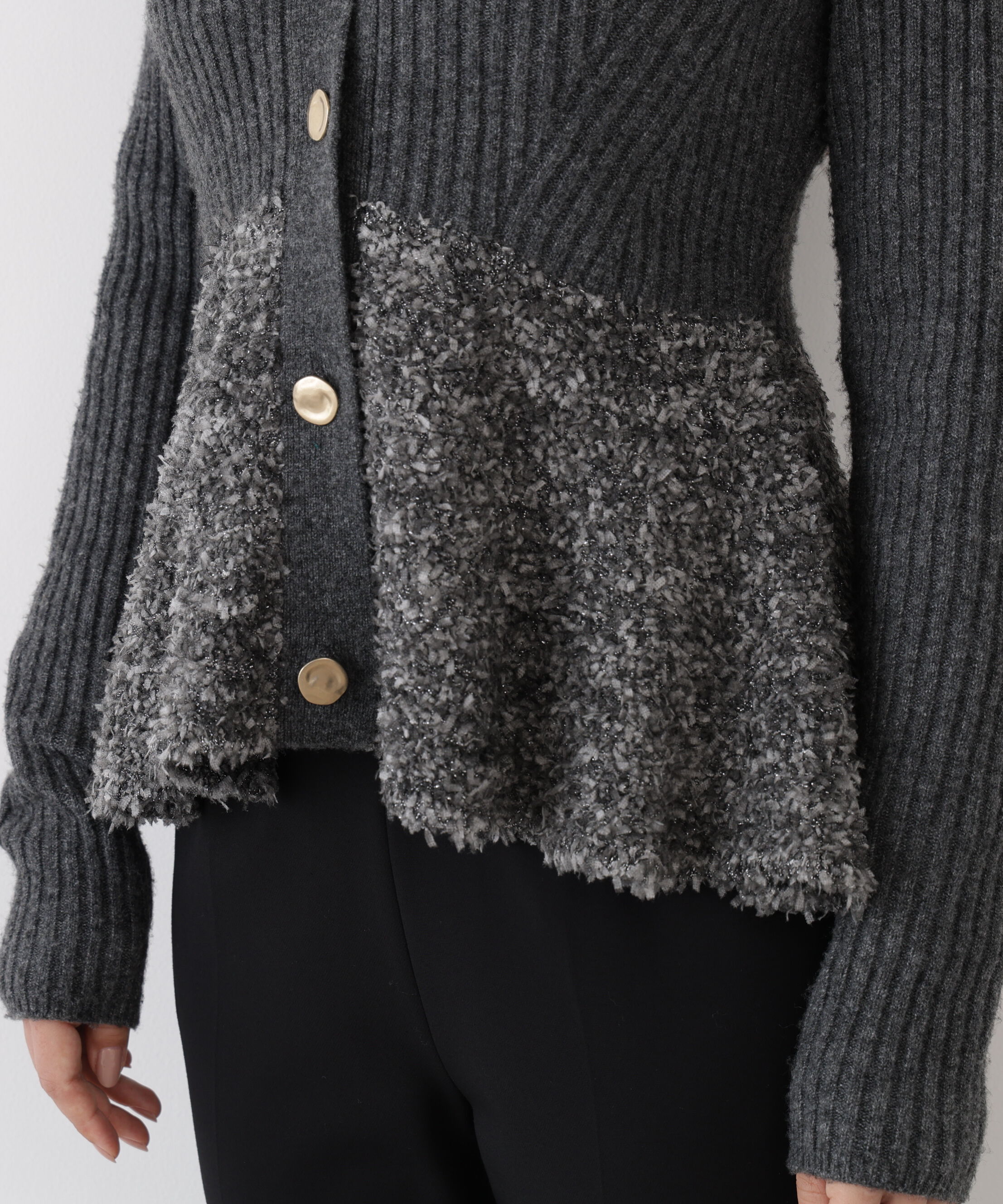  「◆ツイードコンビペプラムカーディガン」|その他|