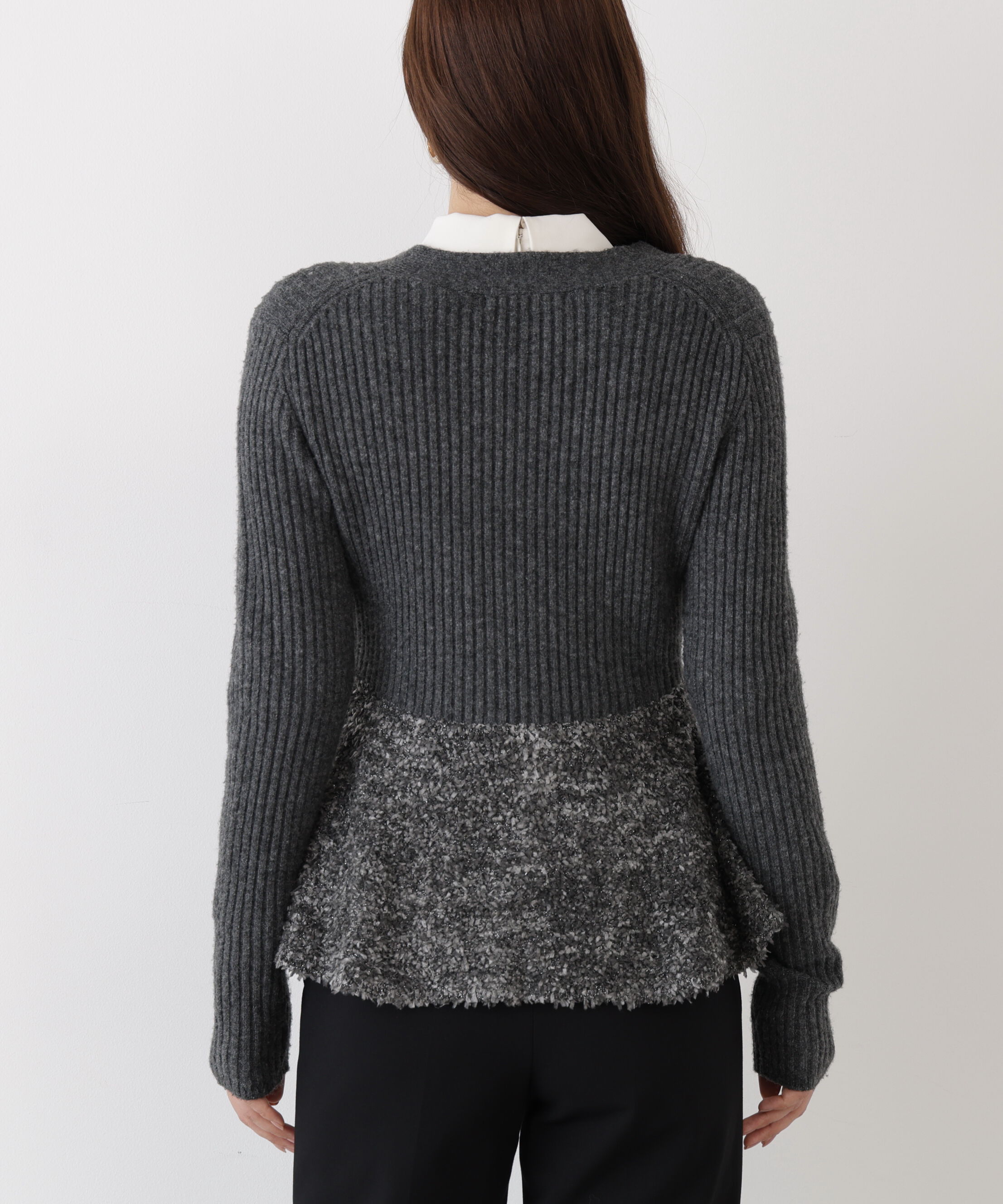  「◆ツイードコンビペプラムカーディガン」|その他|