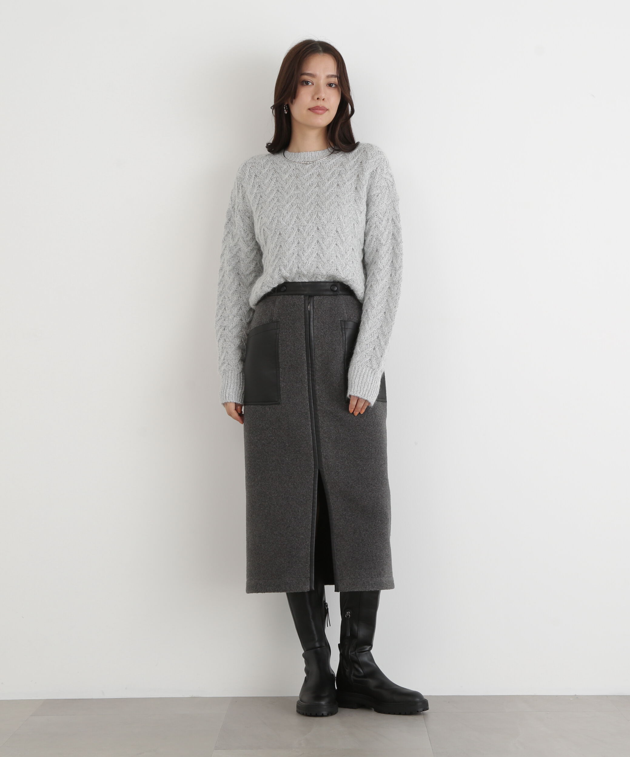  「◆ラメケーブルニットプルオーバー」|ニット・セーター|