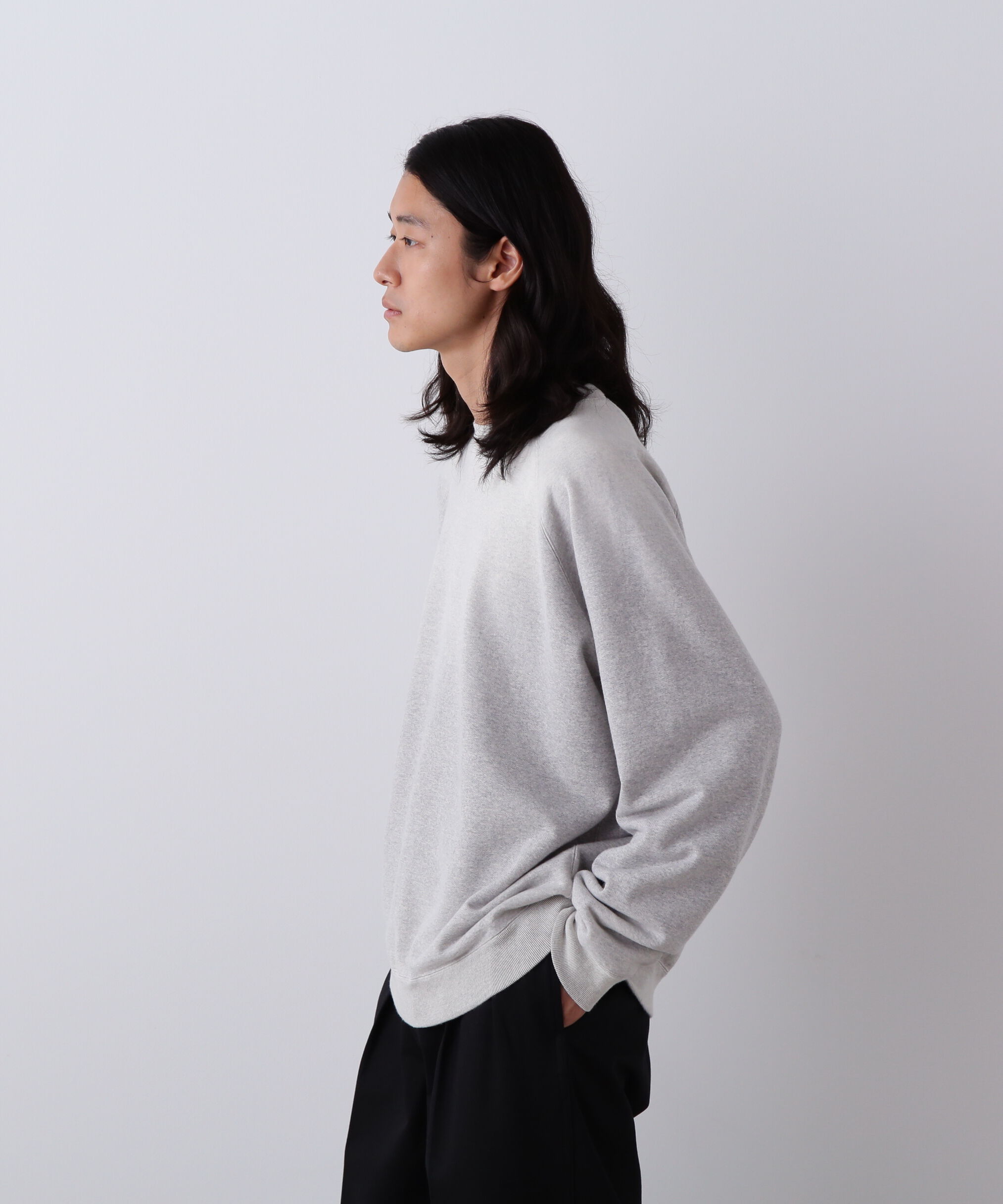 YLEVE 「YLEVE / ORGANIC COTTON SUN FADED SWEAT PULLOVER」|Tシャツ・カットソー|