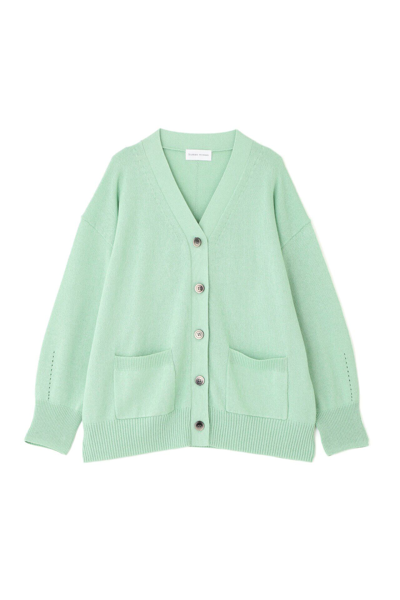  「◆【ウォッシャブル】ペーパーヤーンミドル丈カーディガン」|ニット・セーター|