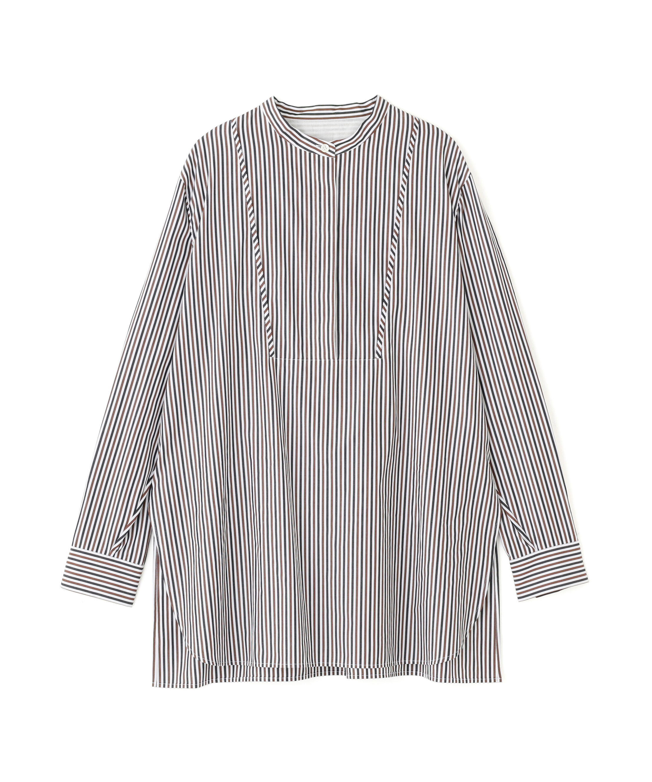  「◆ストライプオーバーブラウス」|シャツ・ブラウス|