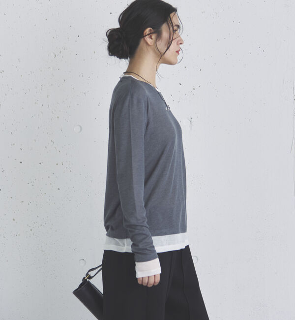 Doux archives「レイヤード風ロンＴｅｅ」|Tシャツ・カットソー|