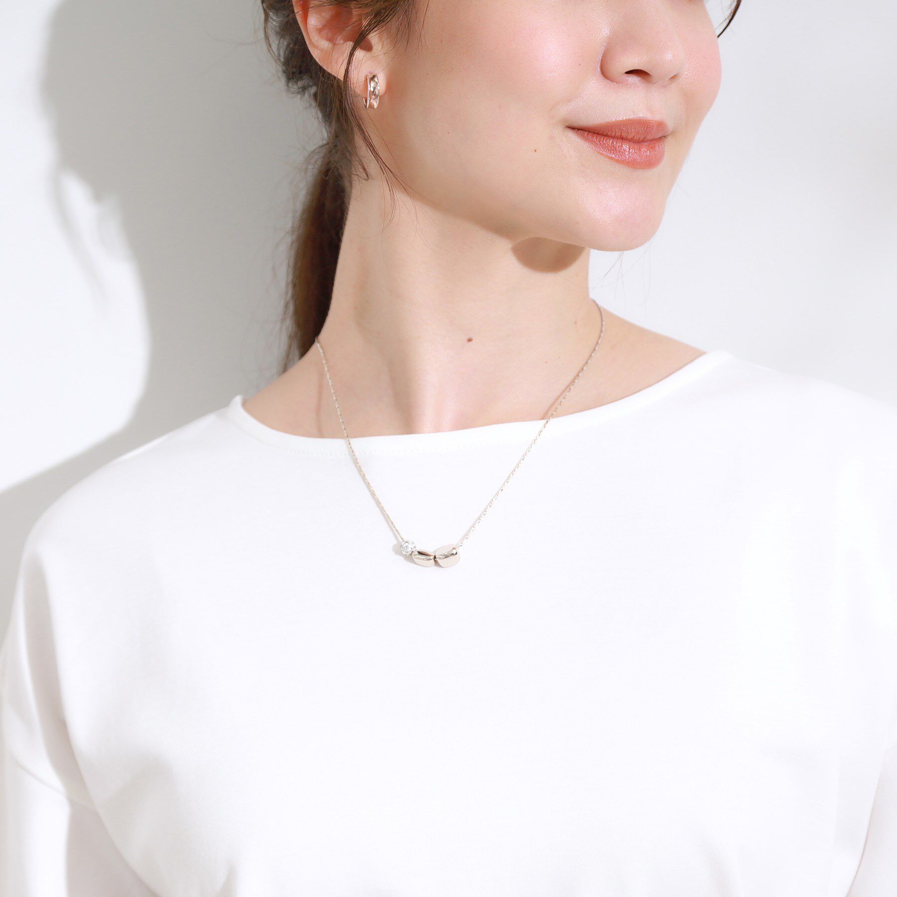 SHOO･LA･RUE「【2WAY】メタルパヴェネックレス」|ネックレス|