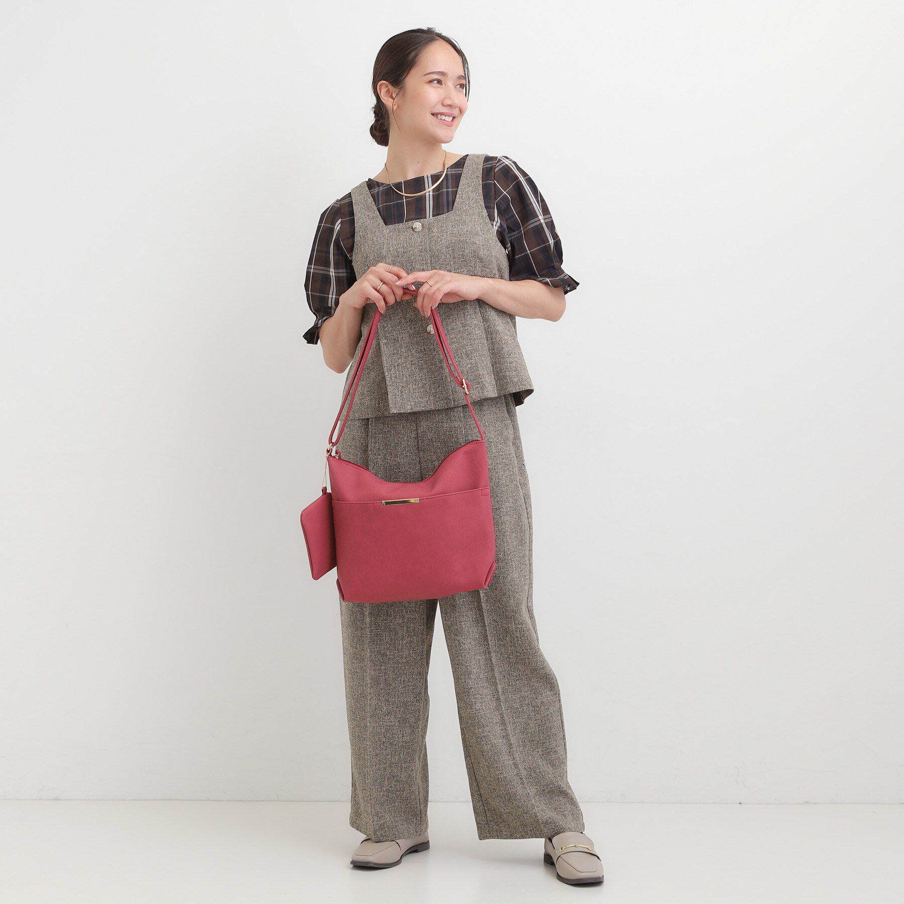 SHOO･LA･RUE「ダブルフェイスショルダーバッグ」|ショルダー・メッセンジャー|