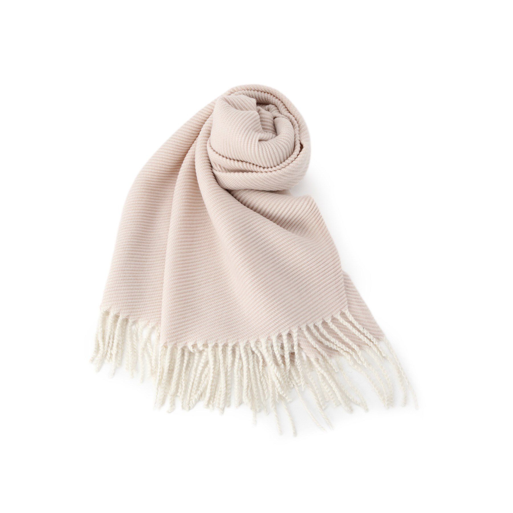 SHOO･LA･RUE「無地プリーツストール」|ストール|ピンク(072)