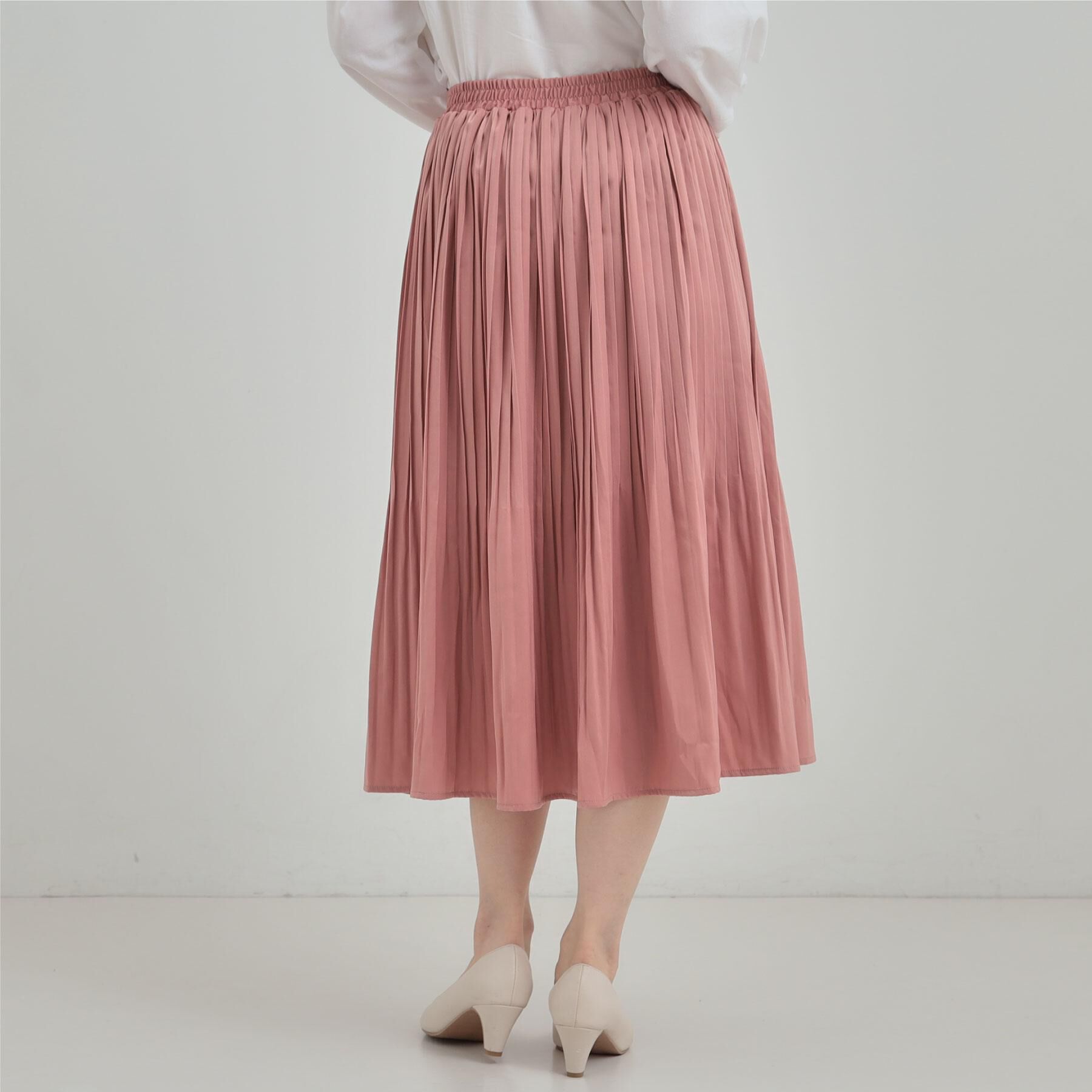 SHOO･LA･RUE「【着丈選べる/あったか】裏に秘密 プリーツスカート」|スカート|