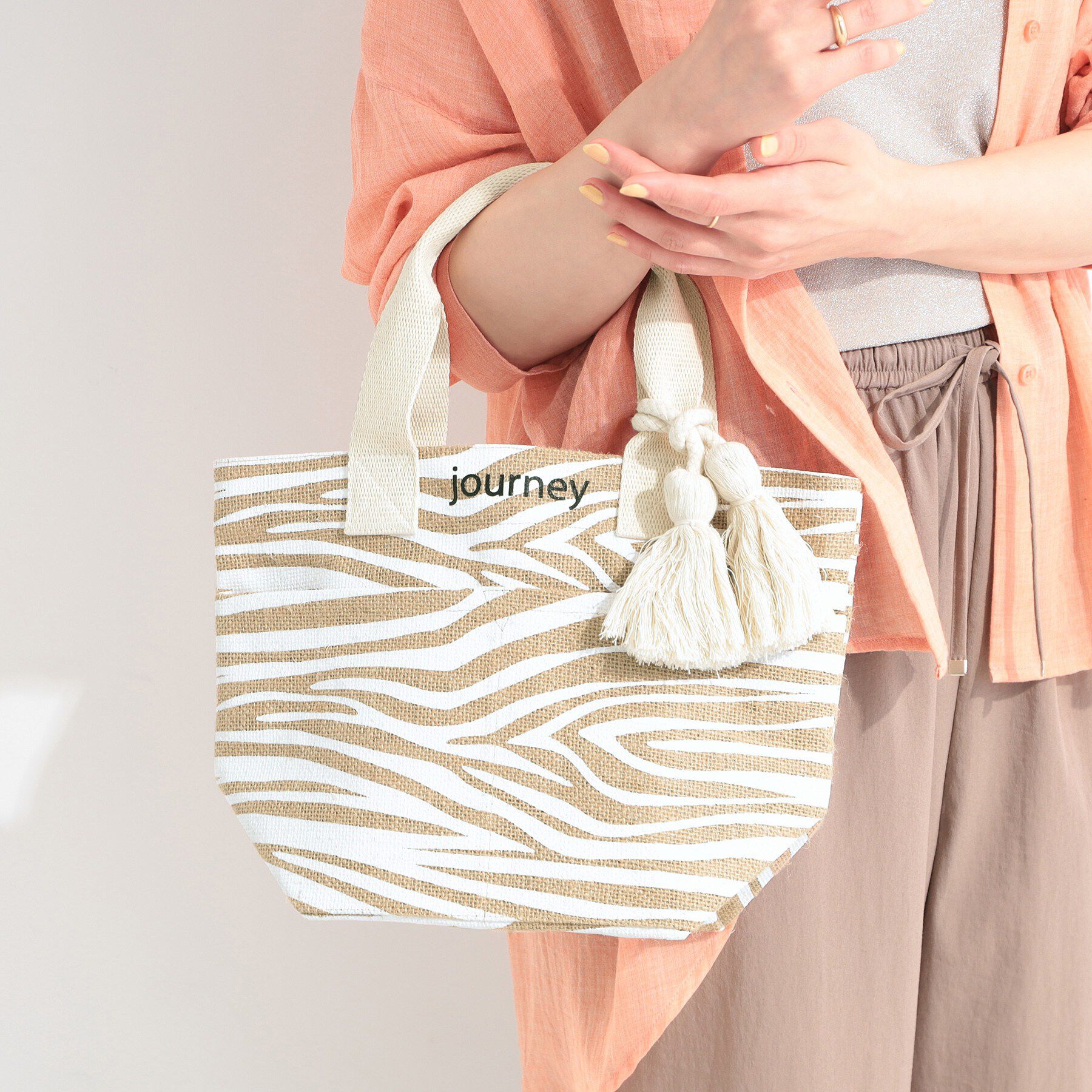 SHOO･LA･RUE「ジュートランチトートバッグ」|トートバッグ|アイボリー(104)