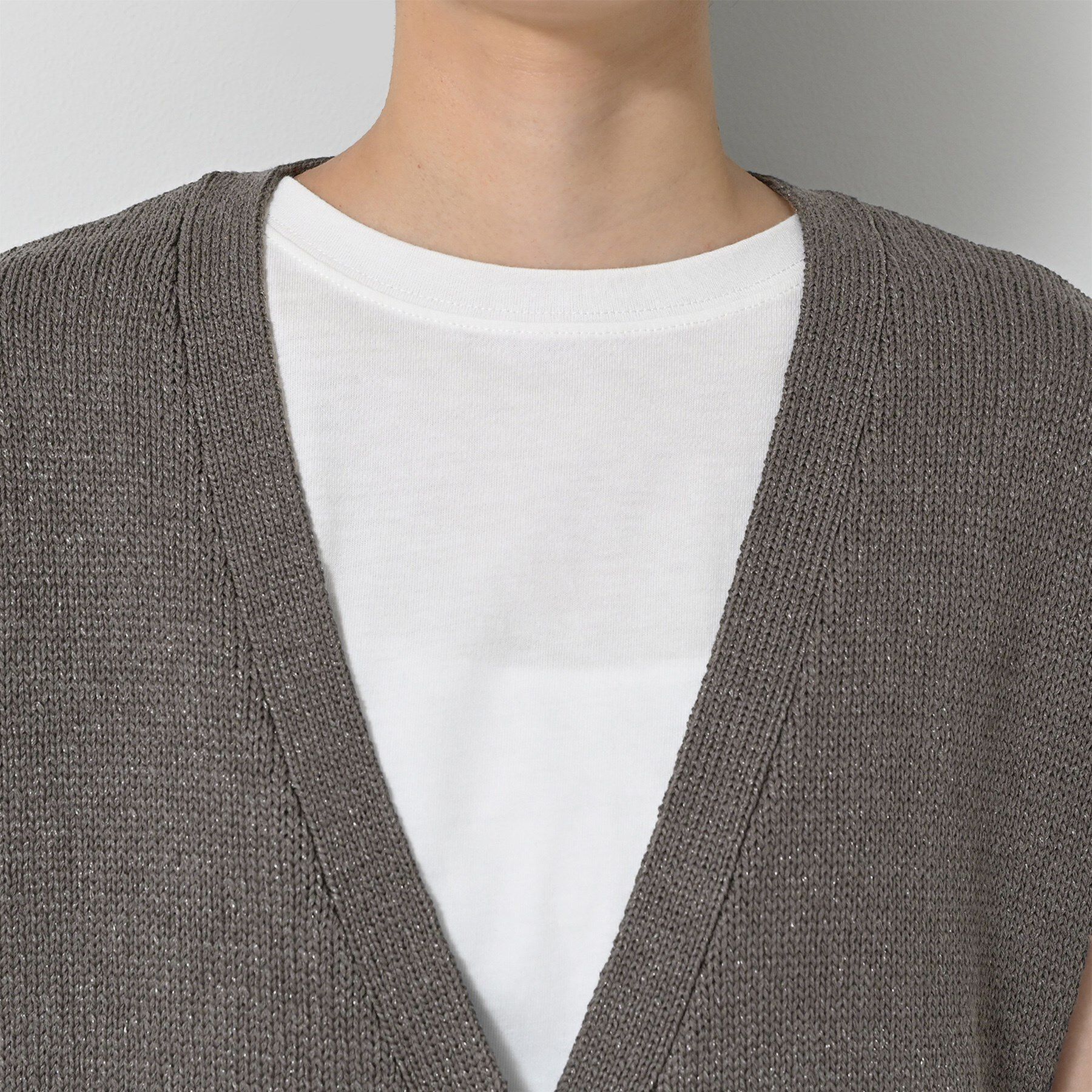 Dessin「【洗える】フレンチスリーブニットベスト」|ベスト・ジレ|