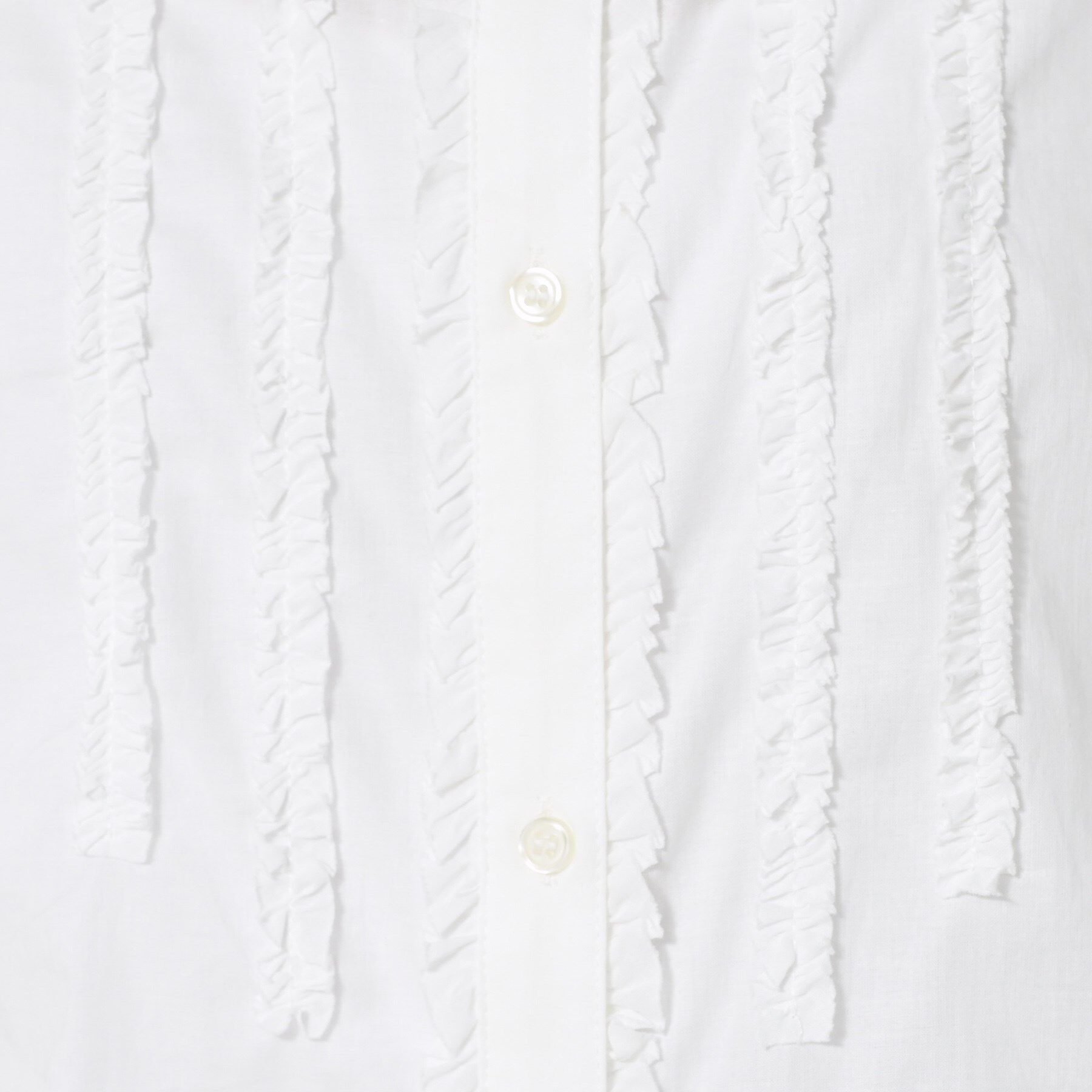 Dessin「【洗える】スタンドカラーフリルブラウス」|シャツ・ブラウス|