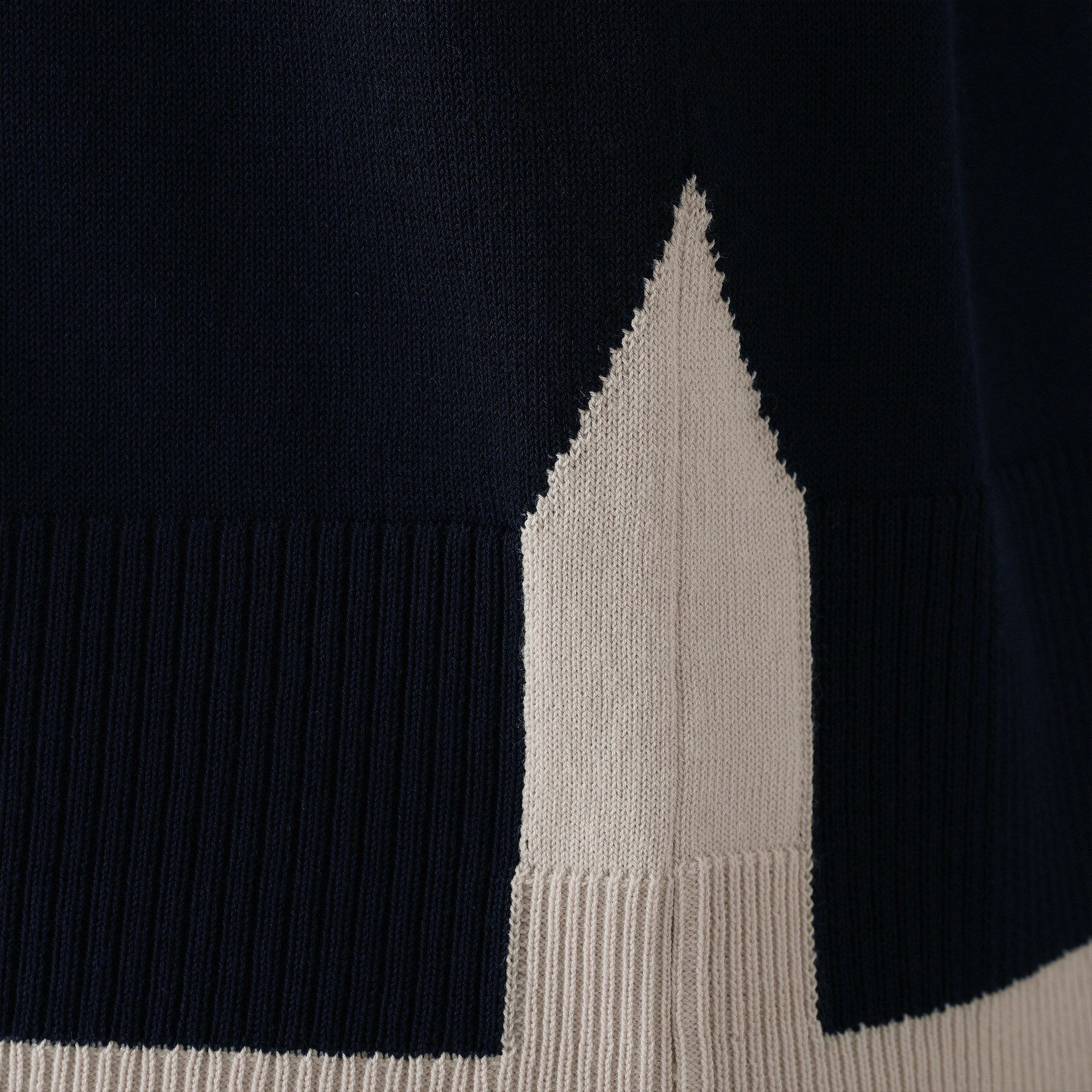 Dessin「【洗える】バイカラーショート丈ニット」|ニット・セーター|