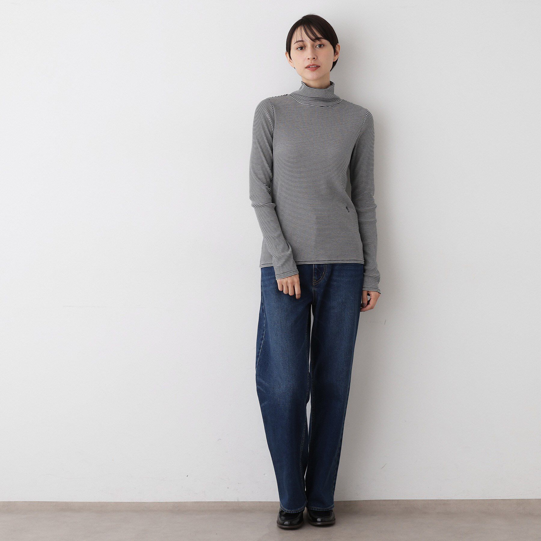 Dessin「【吸湿発熱/抗菌防臭】ジンジャー混タートルネックプルオ－バー」|Tシャツ・カットソー|