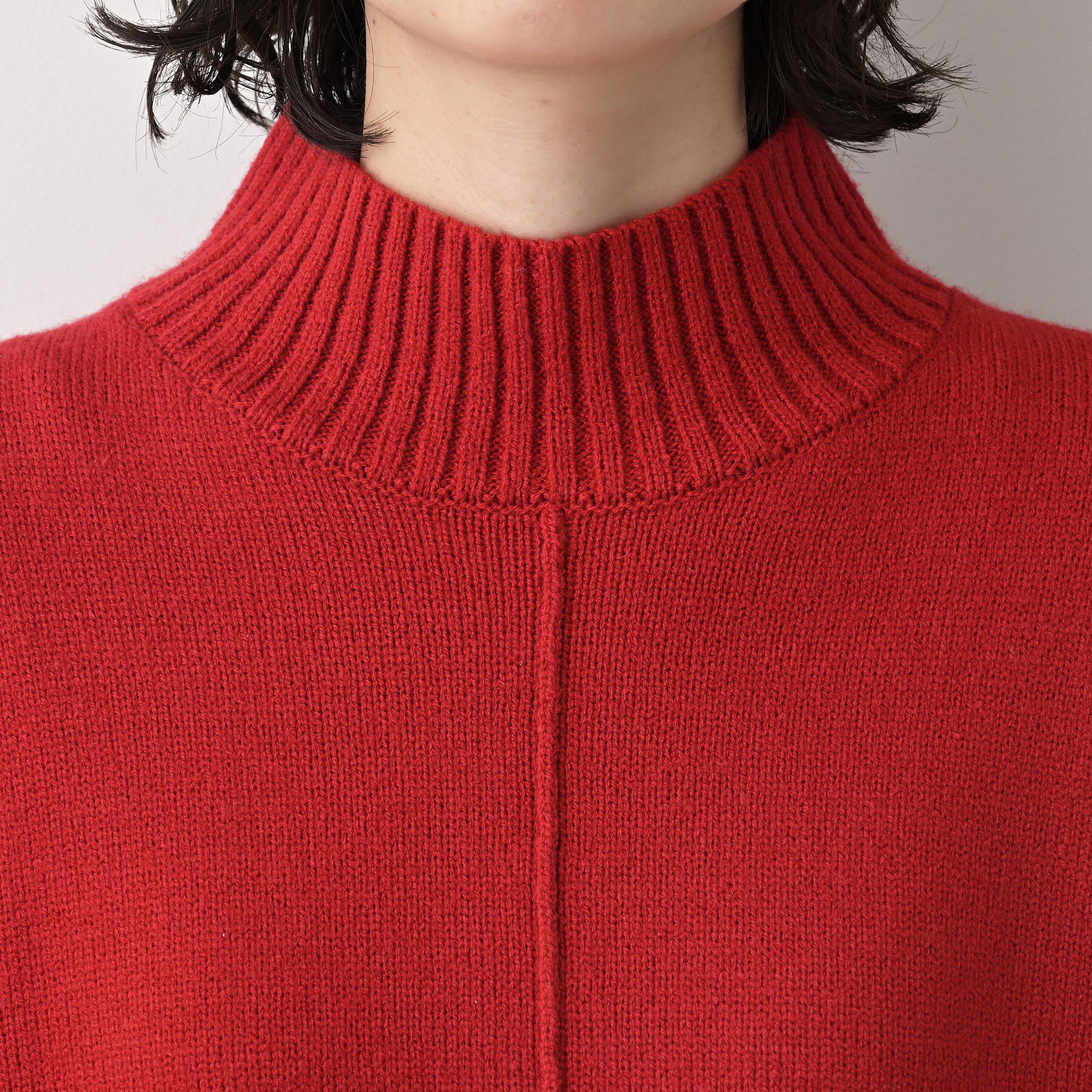 Dessin「【洗える】センタータックラインハイネックニット」|ニット・セーター|