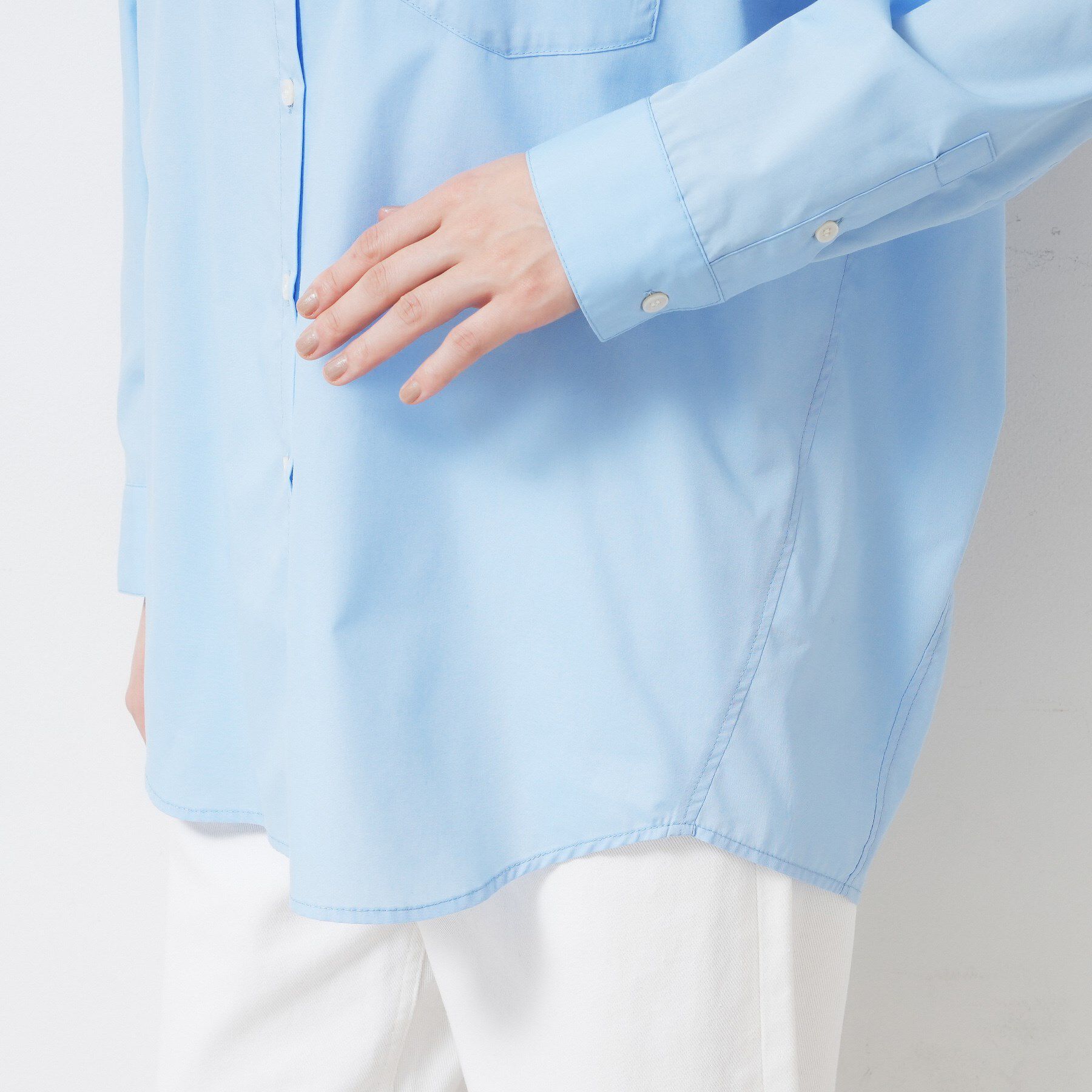 Dessin「【洗える】刺繍ロゴ入りオーバーシャツ」|シャツ・ブラウス|