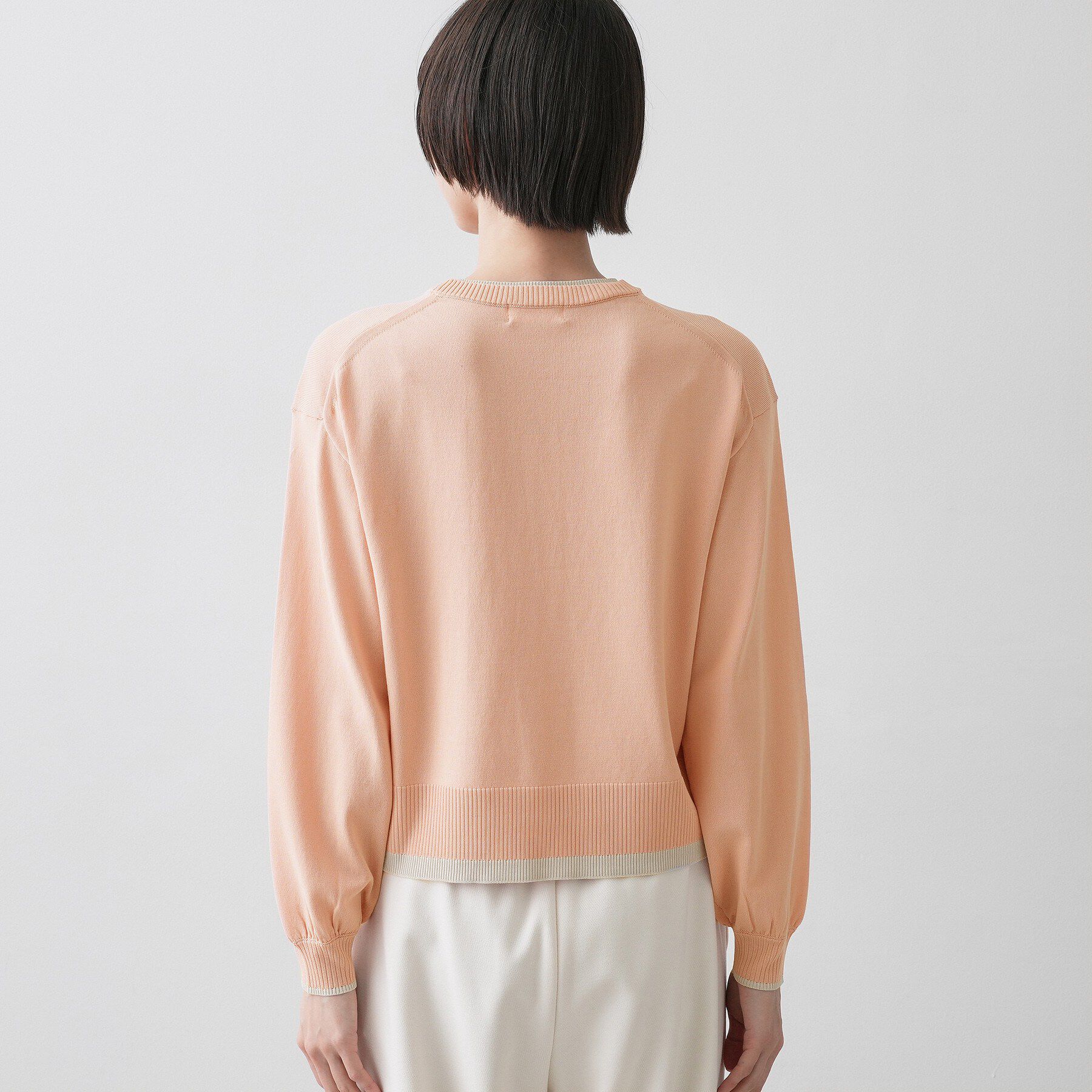 Dessin「【洗える】バイカラーデザインニット」|ニット・セーター|