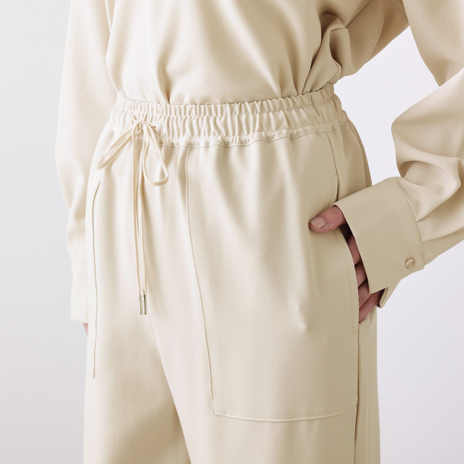 Dessin「【2点セット・洗える】メランジツイルセットアップ」|スーツ|