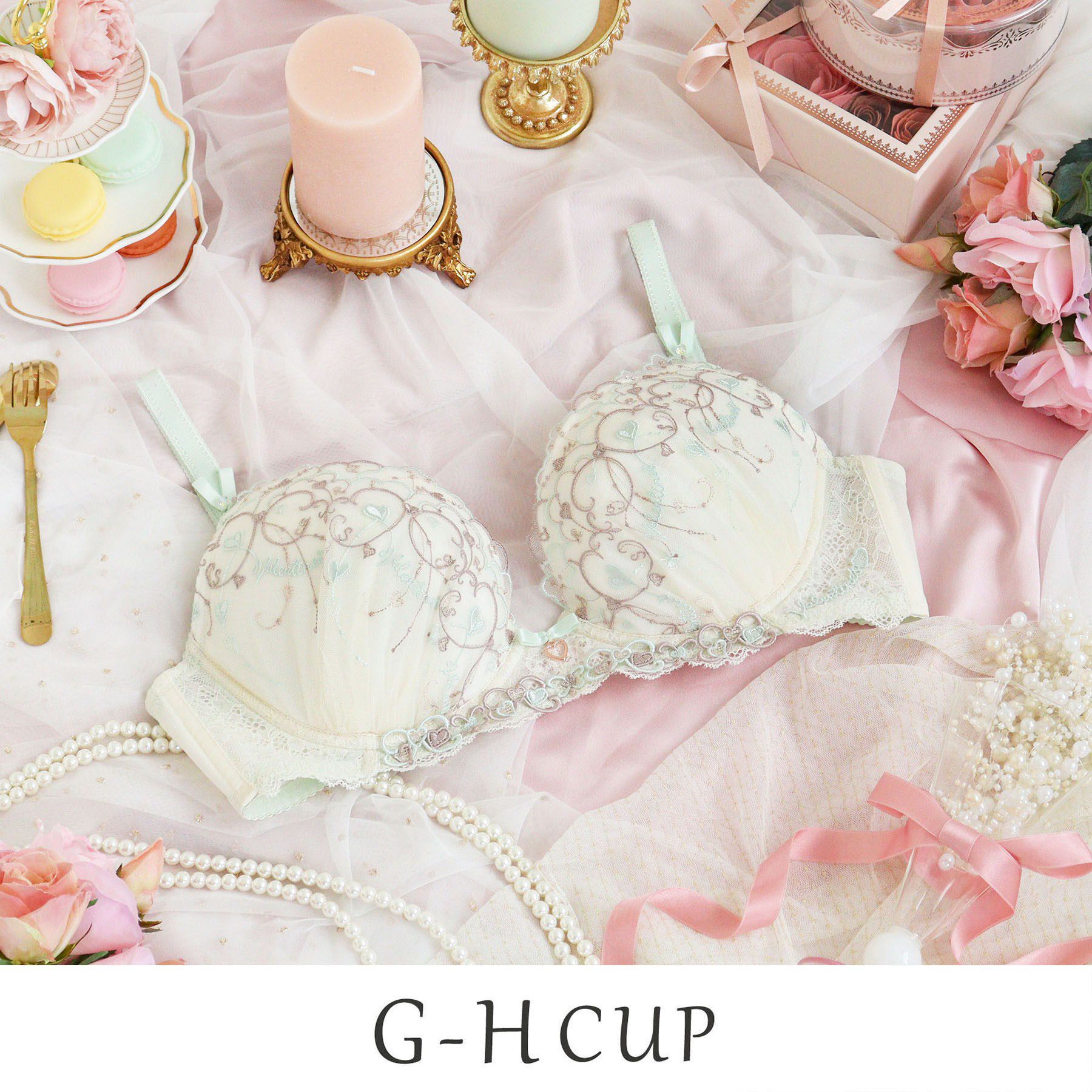 Risa Magli「ヘルティー ブラジャー (G-H) ＜Glamor Bra／サイドすっきりタイプ＞」|インナー|クリーム(054)