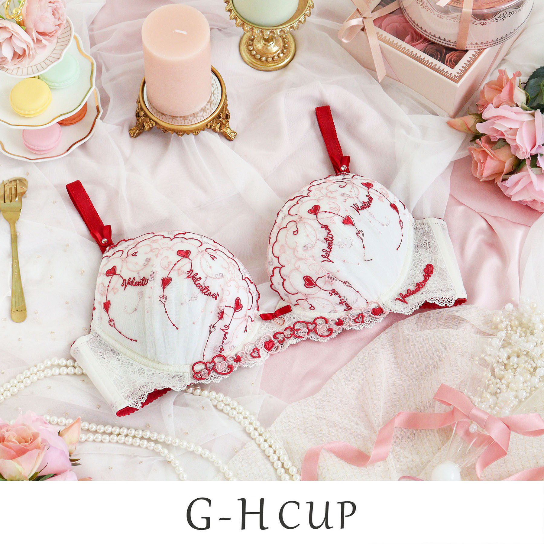 Risa Magli「ヘルティー ブラジャー (G-H) ＜Glamor Bra／サイドすっきりタイプ＞」|インナー|レッド(061)