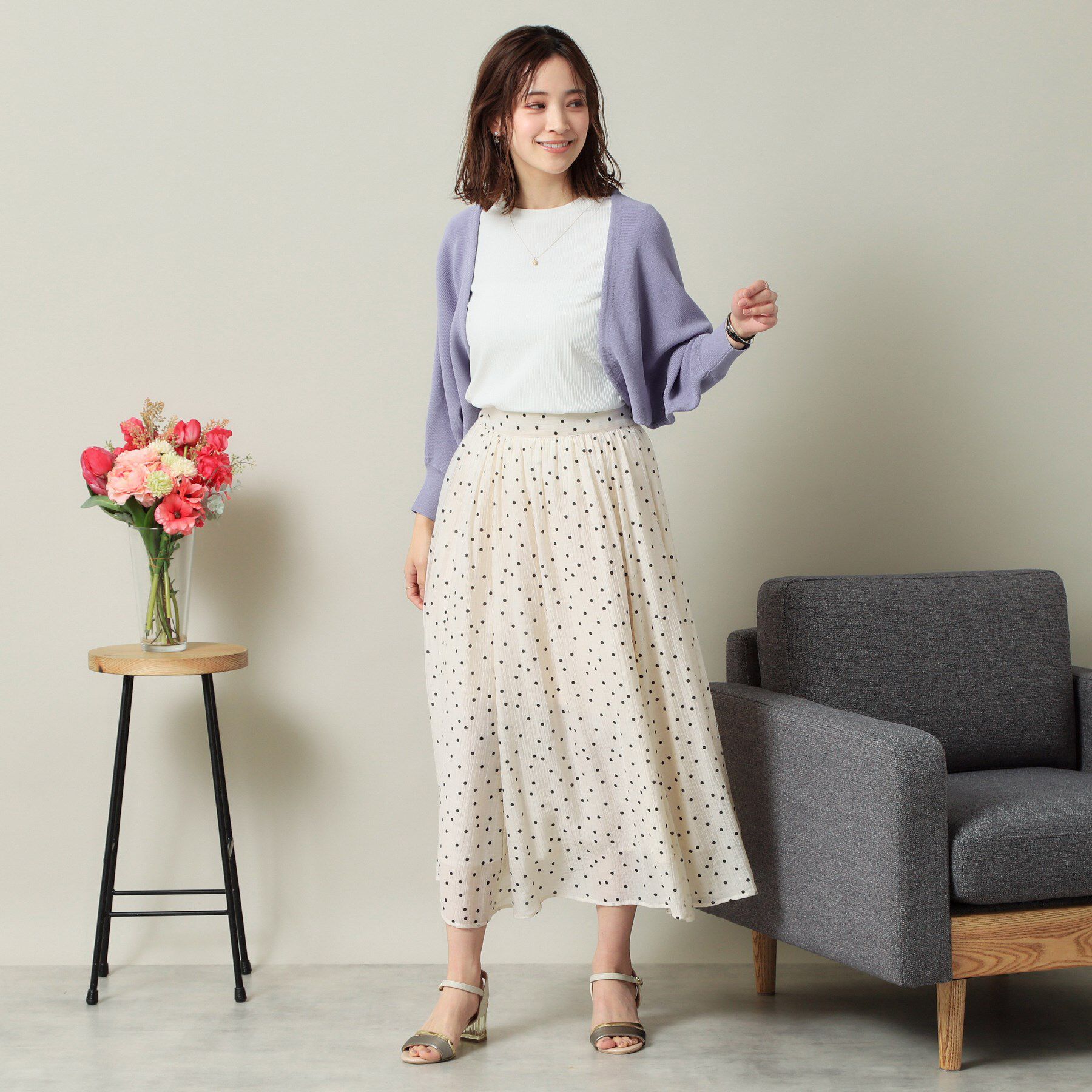 ITS&rsquo;DEMO「【UVケア／アンチピリング／手洗い可】ニットボレロ」|カーディガン|