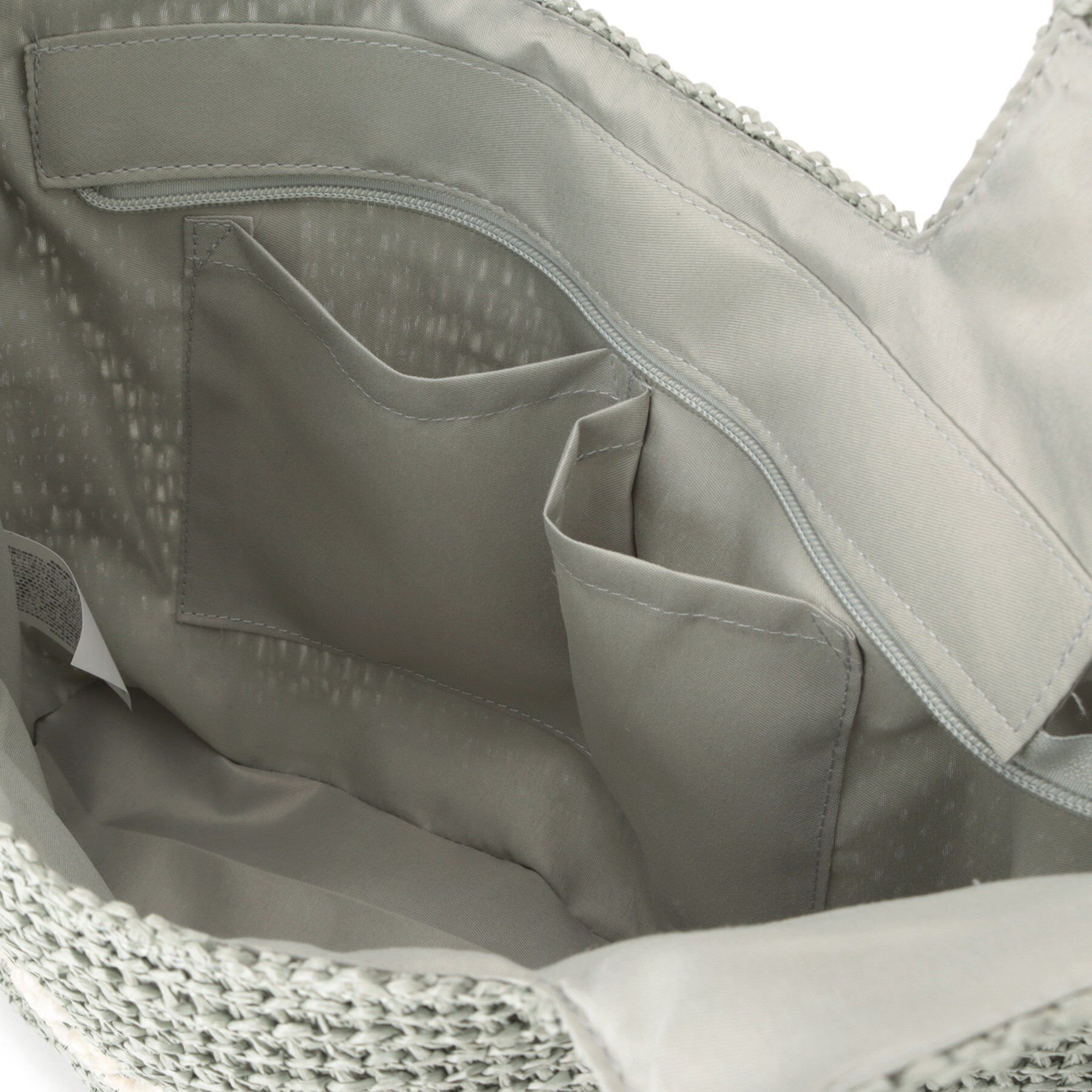 ITS&rsquo;DEMO「チャーム付ロゴ刺繍雑材トート」|トートバッグ|