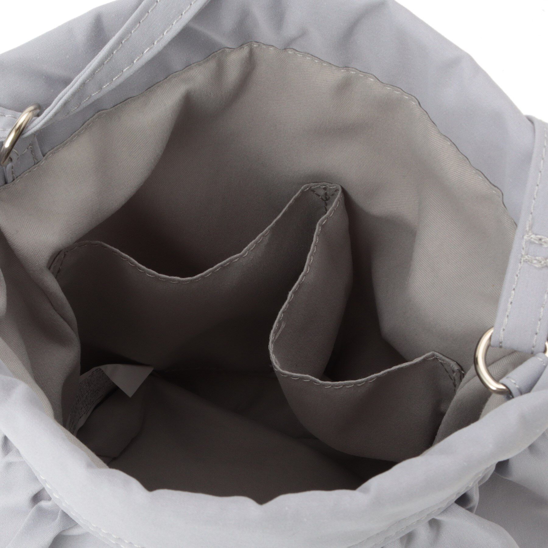 ITS&rsquo;DEMO「雑材フリルコンビ巾着ショルダー」|ショルダー・メッセンジャー|