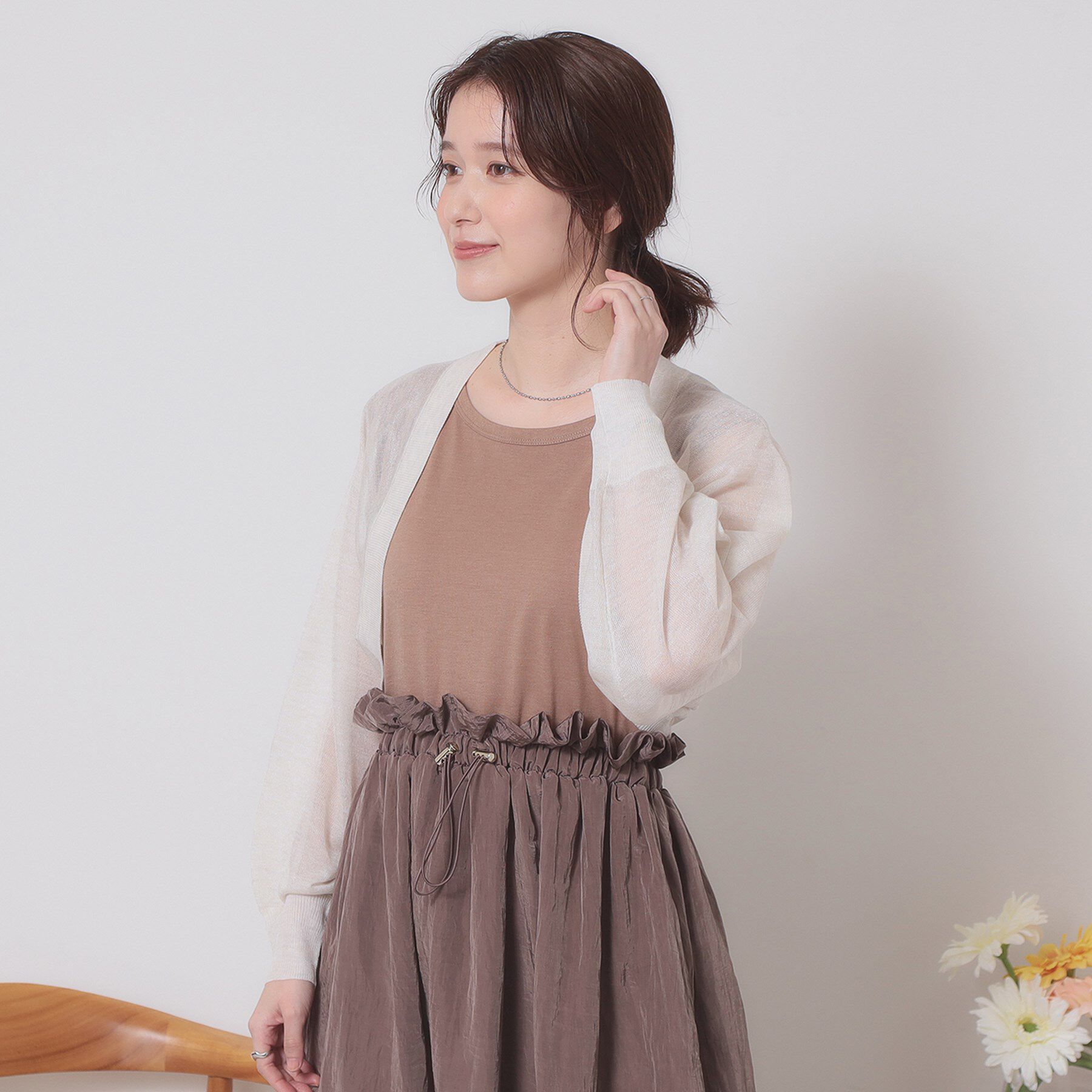 ITS&rsquo;DEMO「【定番人気／手洗い可】ラメボレロ」|カーディガン|