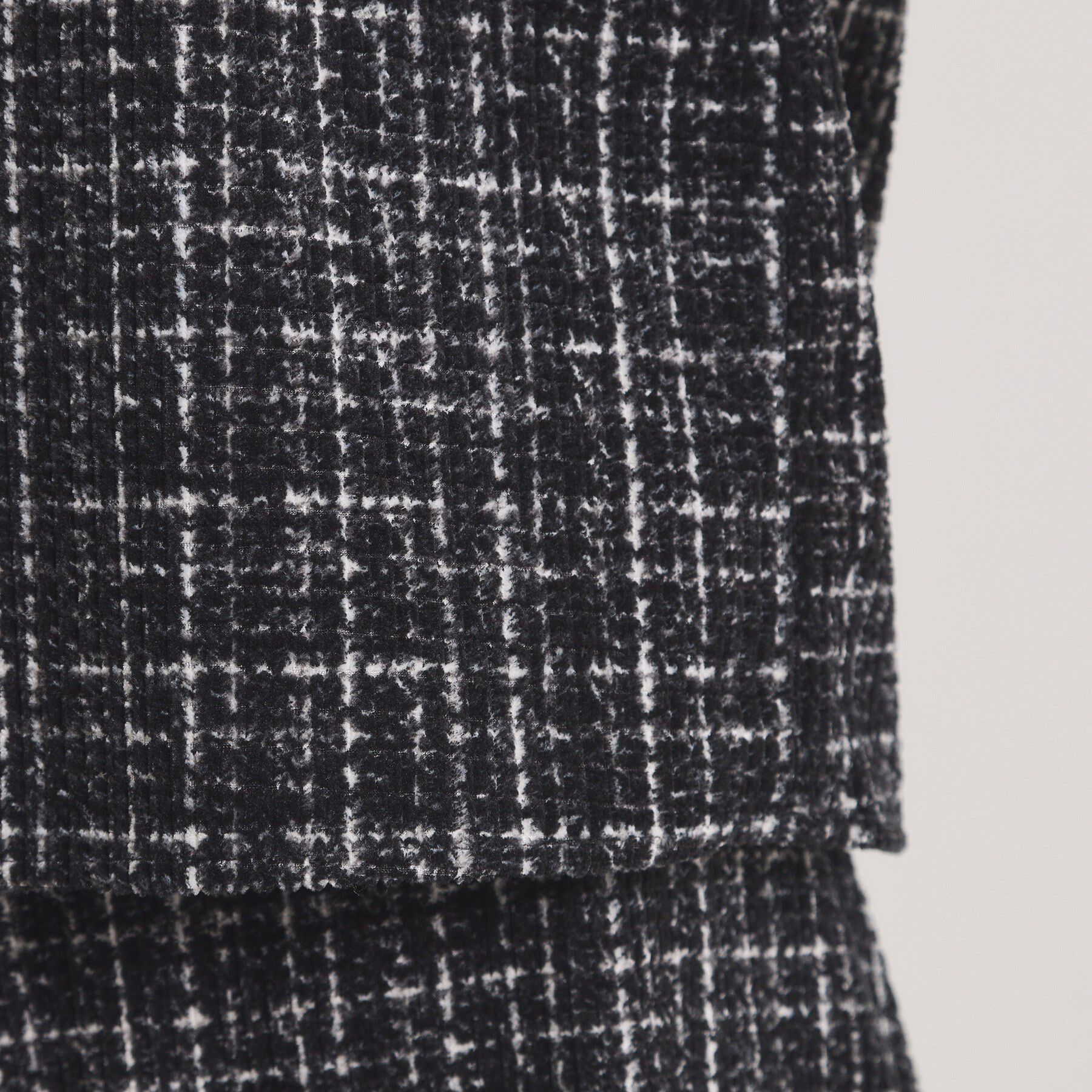 ITS&rsquo;DEMO「【手洗い可／セットアップ可】ツイード風プリントブラウス」|シャツ・ブラウス|