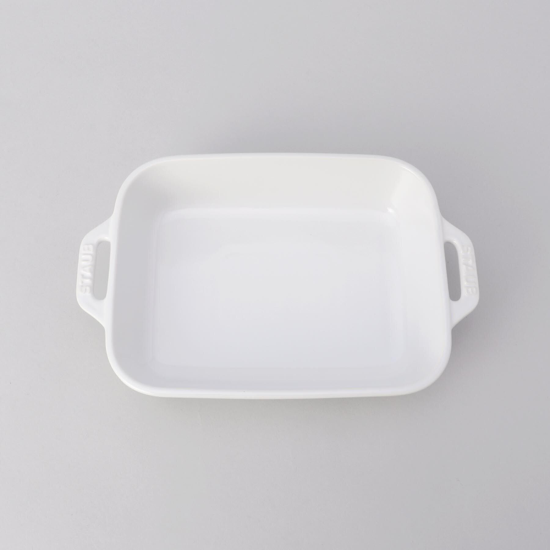 212 KITCHEN STORE「レクタンギュラーディッシュ 20cm WH ＜Staub ストウブ ＞」|食器・キッチングッズ|