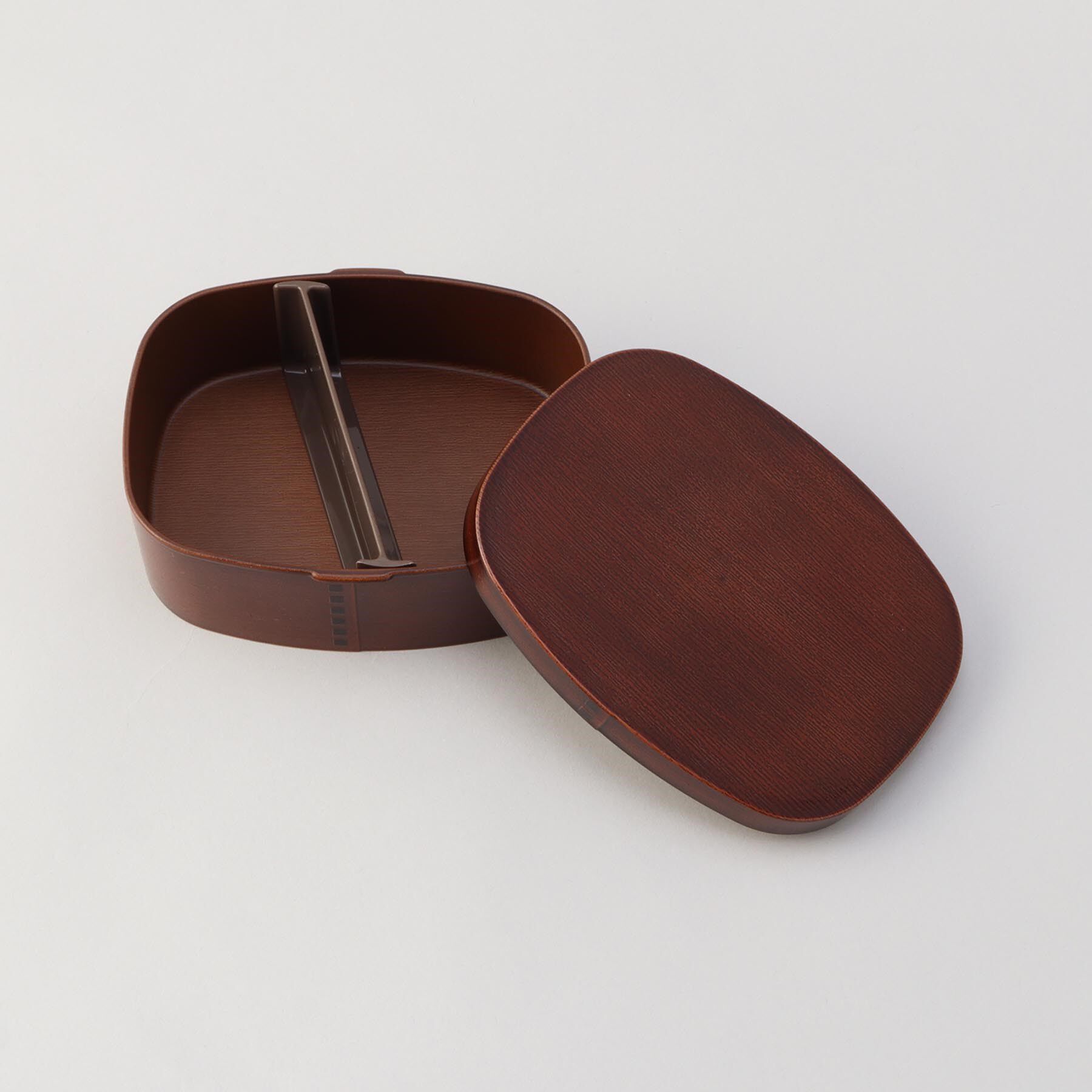 212 KITCHEN STORE「抗菌わっぱワンタッチ一段ランチボックス(大)(仕切付) 茶」|食器・キッチングッズ|