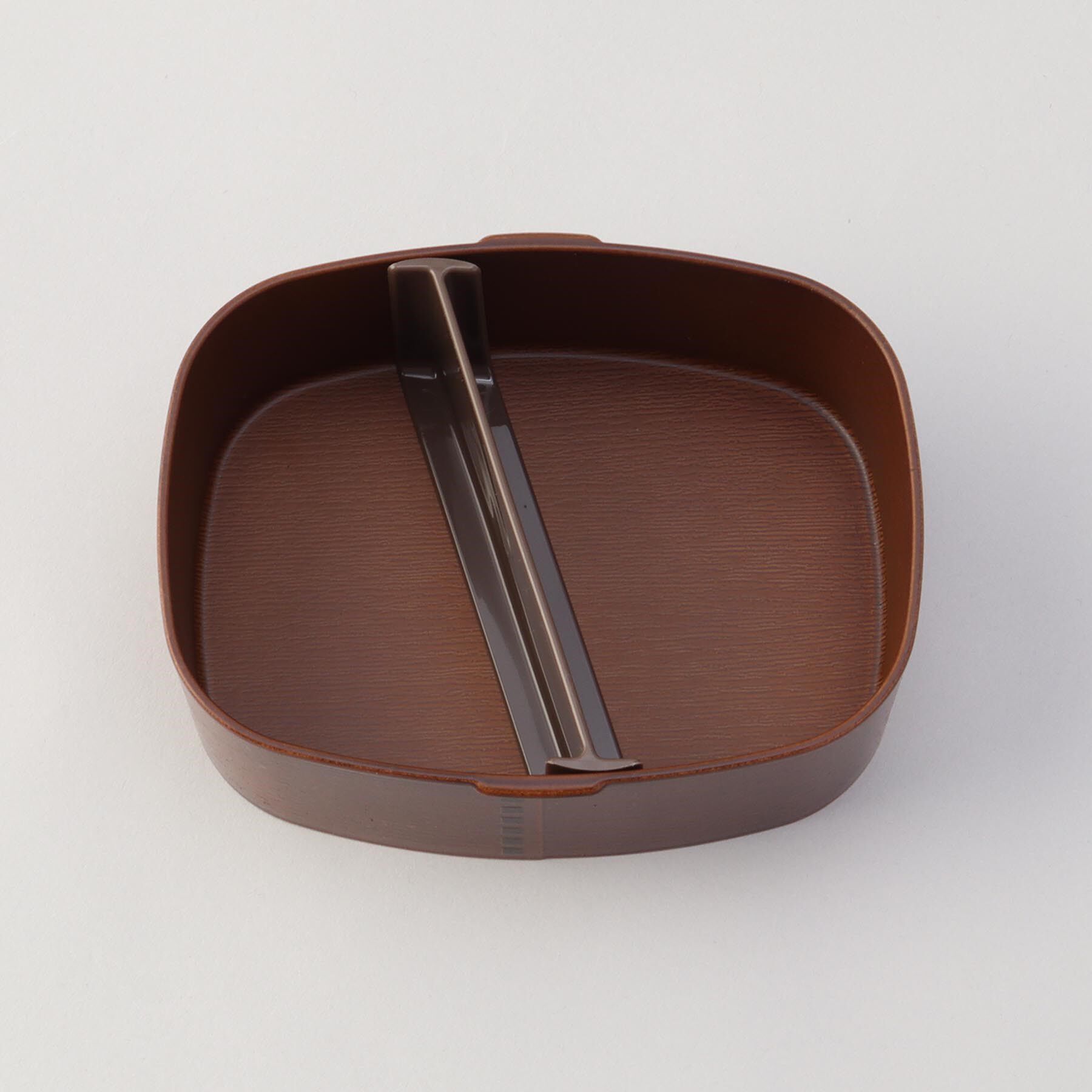 212 KITCHEN STORE「抗菌わっぱワンタッチ一段ランチボックス(大)(仕切付) 茶」|食器・キッチングッズ|