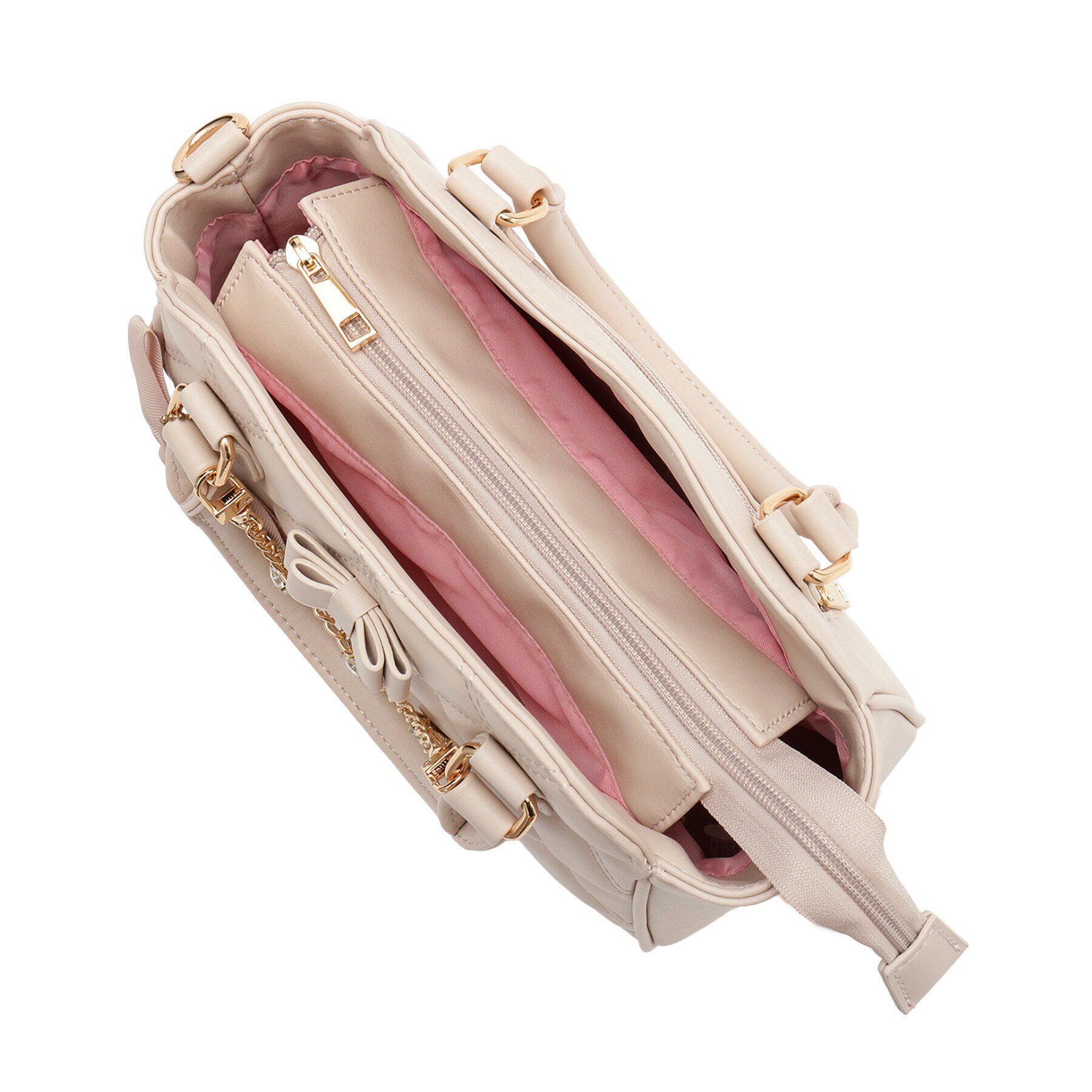 Ober Tashe「Wキルトチャーム付2WAYボストン」|ボストンバッグ|