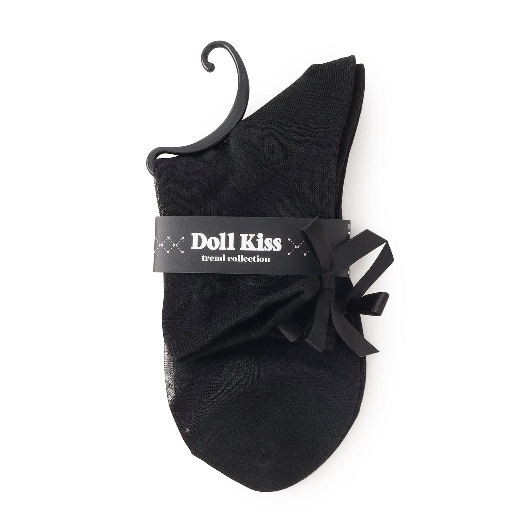 Doll Kiss「シースルーサテンリボンレースアップ柄」|ソックス|