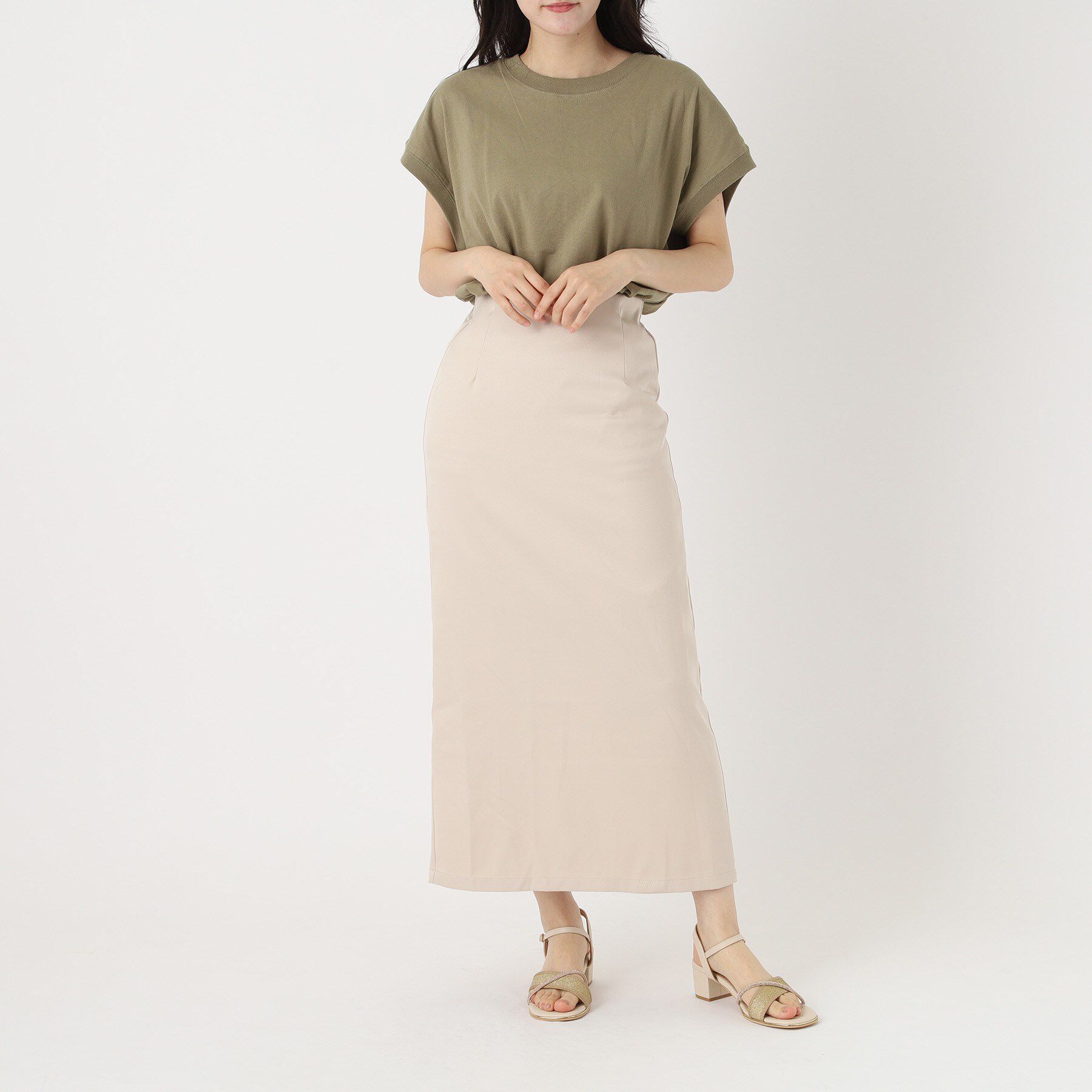 ESPERANZA「ラメ&times;ラインストーンスクエアトゥサンダル」|サンダル|