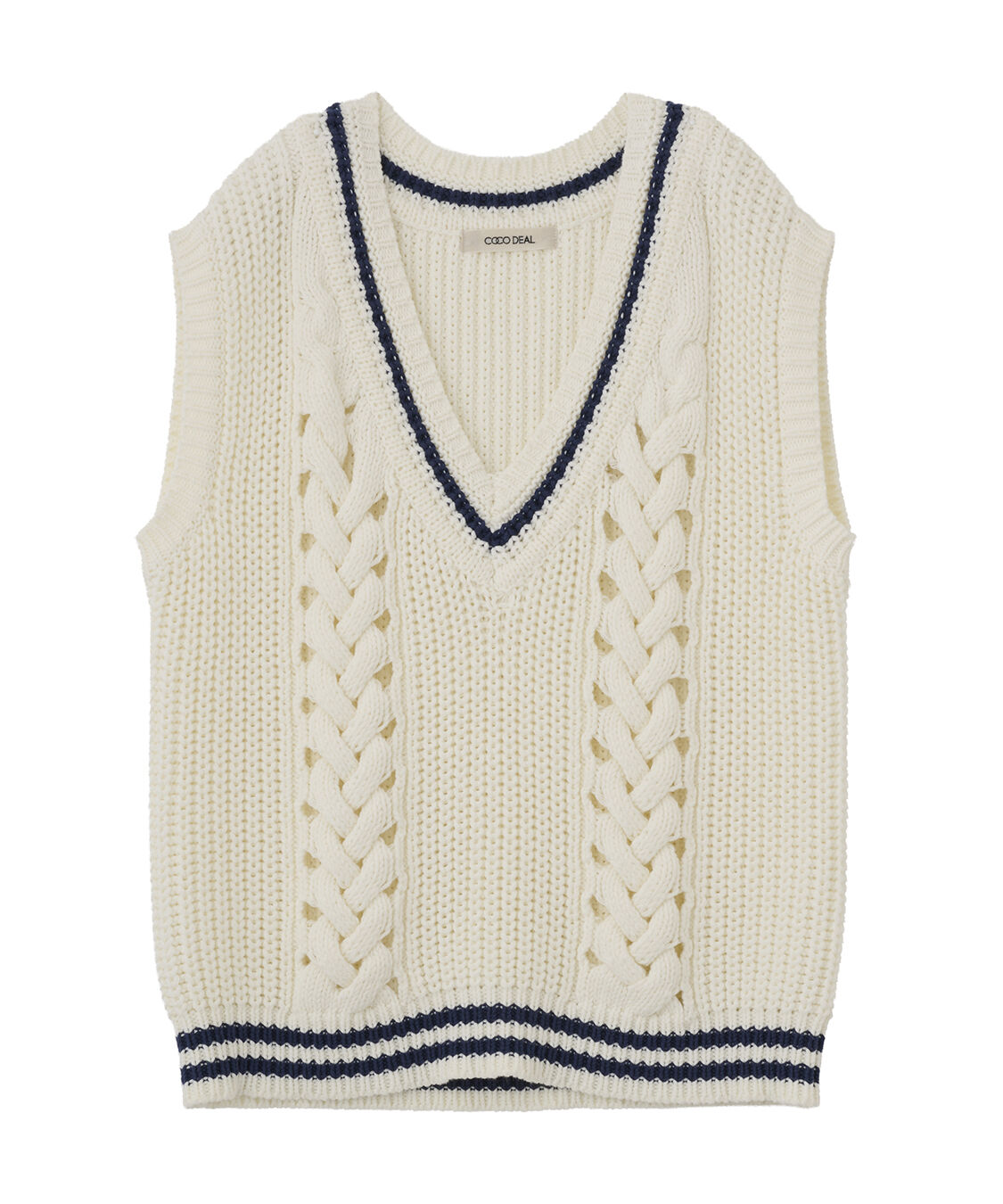 COCO DEAL「チルデンニットベスト」|ニット・セーター|
