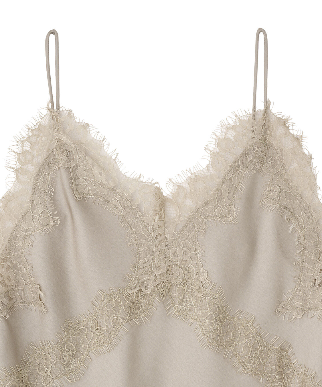 COCO DEAL「レーストリムサテンキャミソール」|キャミソール|