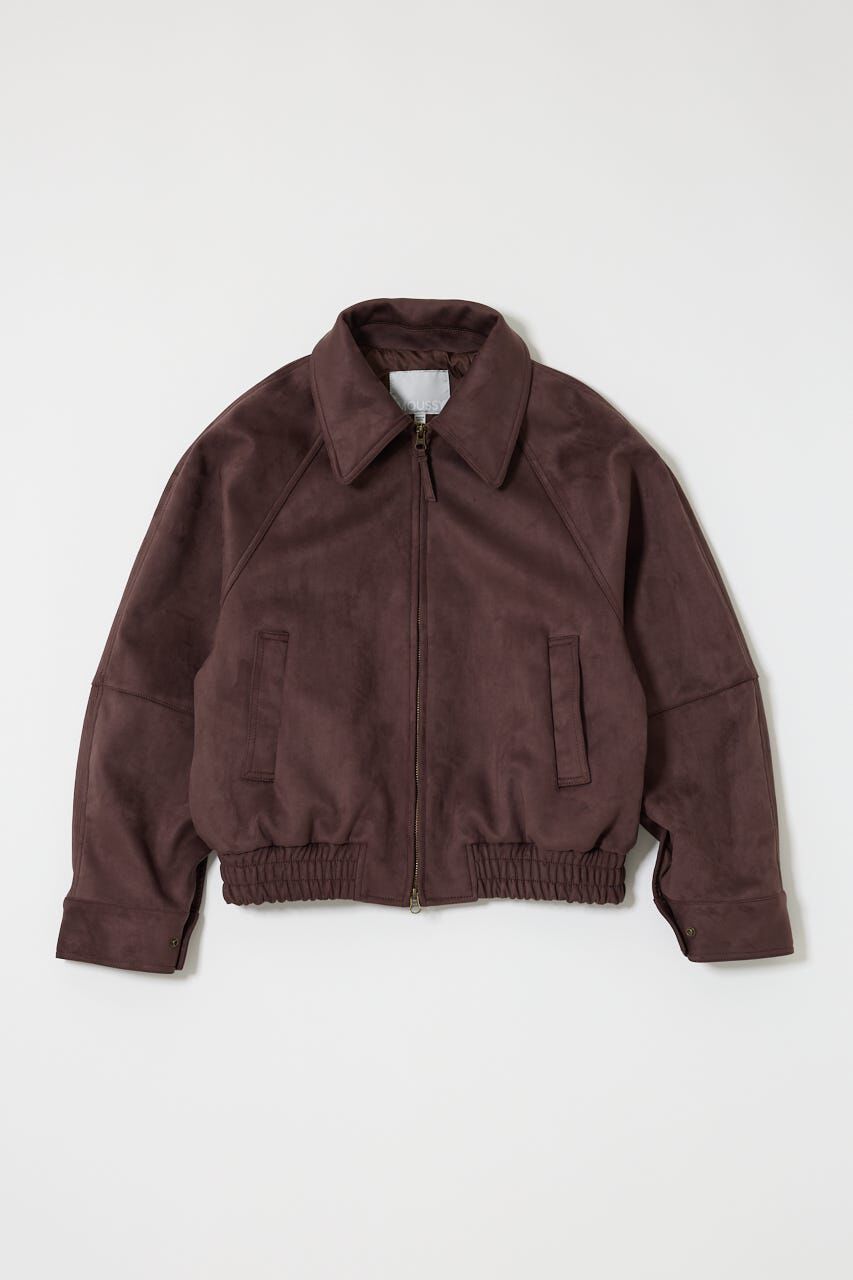 MOUSSY「F/SUEDE GATHER ブルゾン」|ブルゾン・スタジャン|