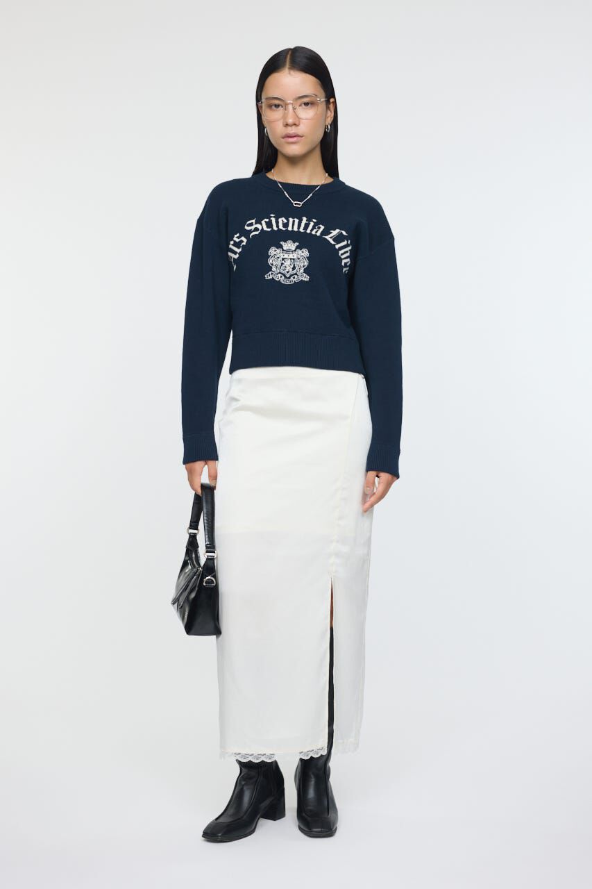 MOUSSY「DOT SATIN スカート」|スカート|O/WHT1