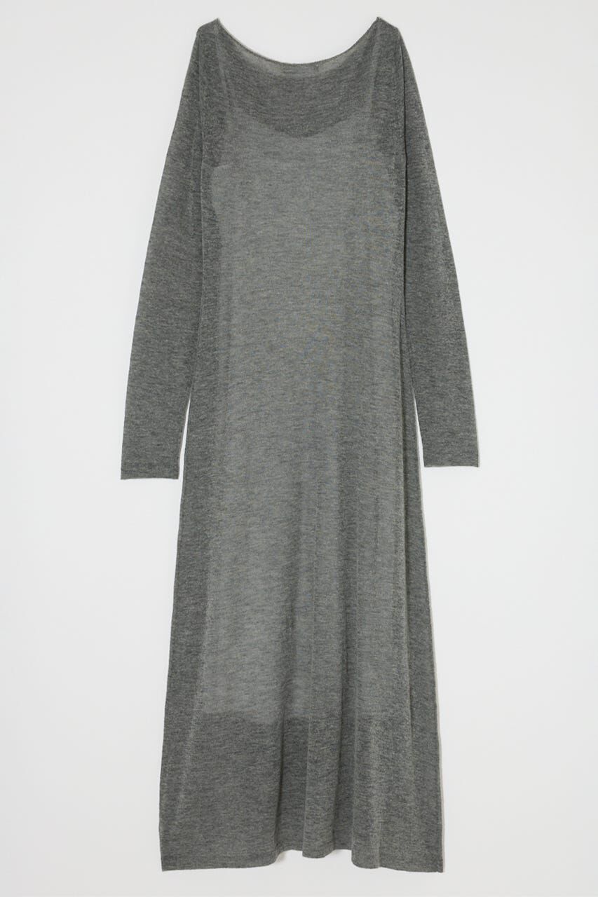 MOUSSY「SHEER KNIT ドレス」|ワンピース|