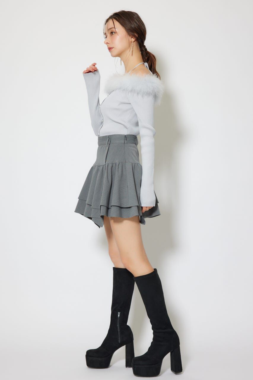 rienda「many wayフェザーオフショルニットトップス」|ニット・セーター|