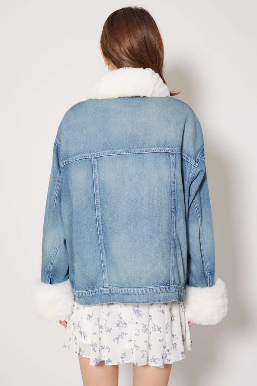 rienda「many wayステンカラーデニムブルゾン」|ブルゾン・スタジャン|